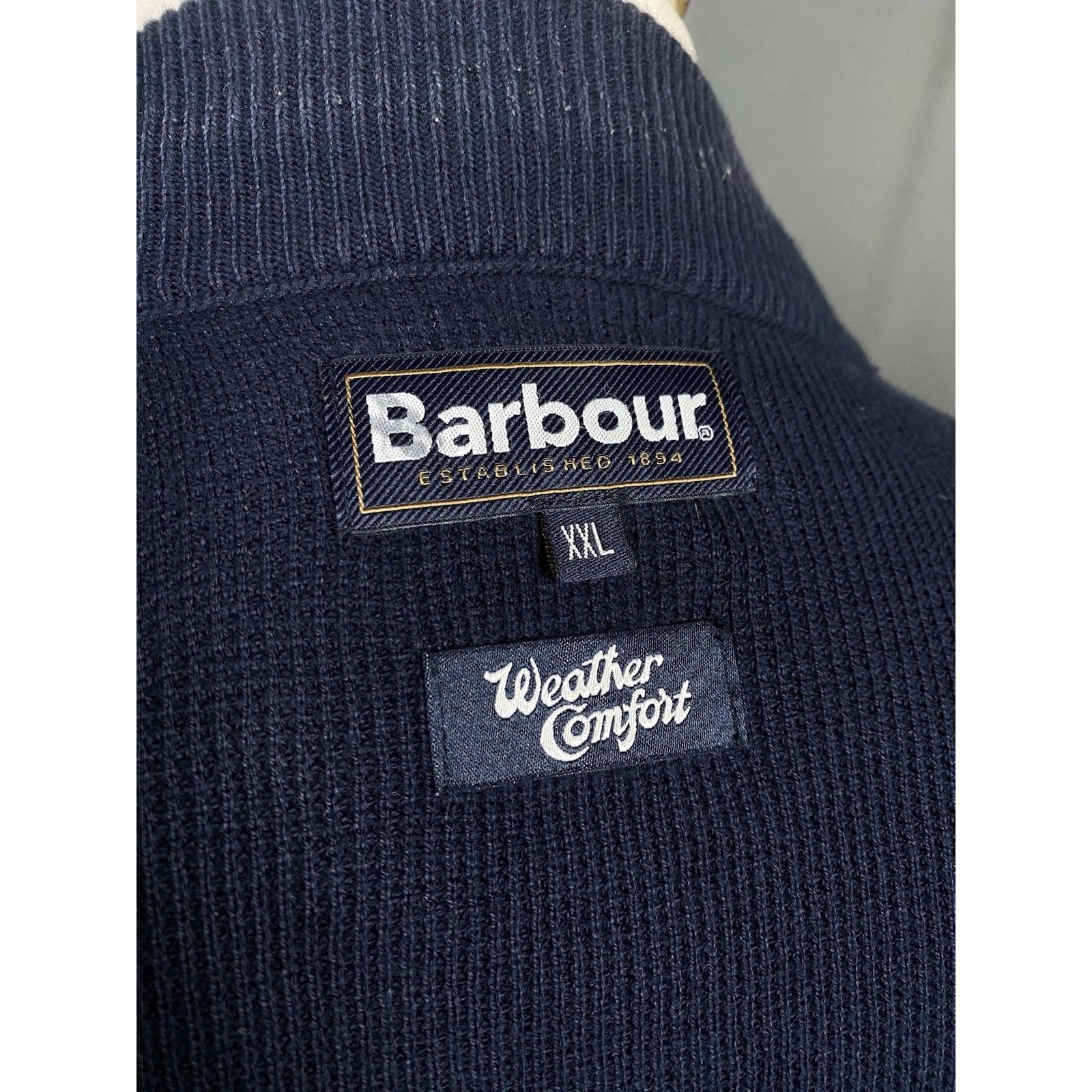 Barbour Barbour Men's Gray Blue Quilted Vest Gilet Size 2XL Size US XXL / EU 58 / 5 - 9 Thumbnail