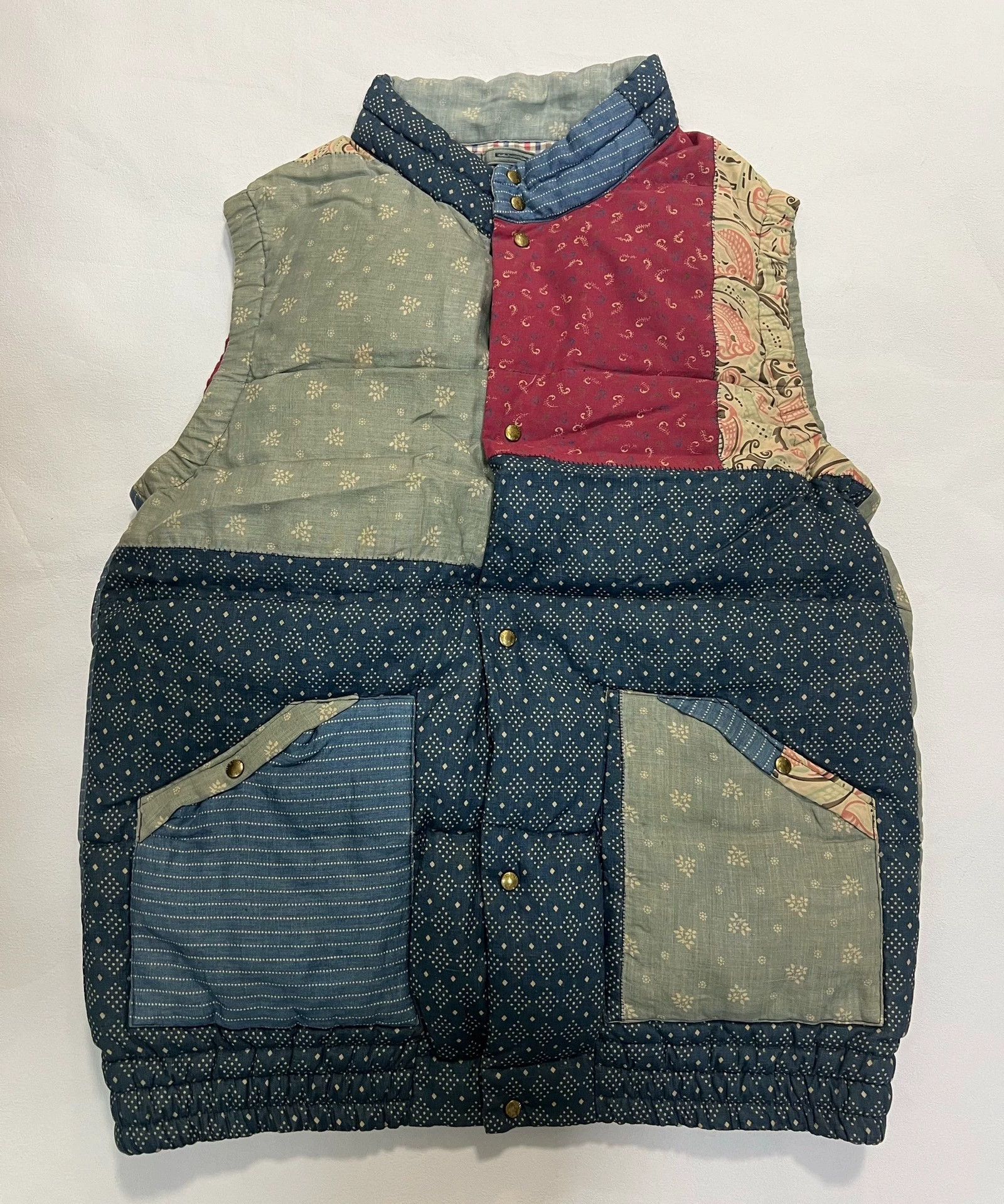 Visvim VISVIM Insulator Down Vest Flux Patchwork | Grailed