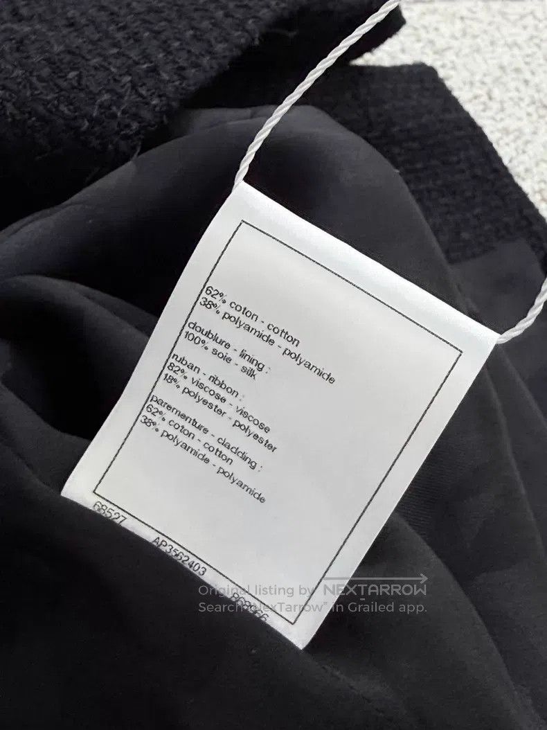 Chanel Chanel Satin pocket suit collar long-sleeved knitted jacke Size XS / US 0-2 / IT 36-38 - 7 Thumbnail