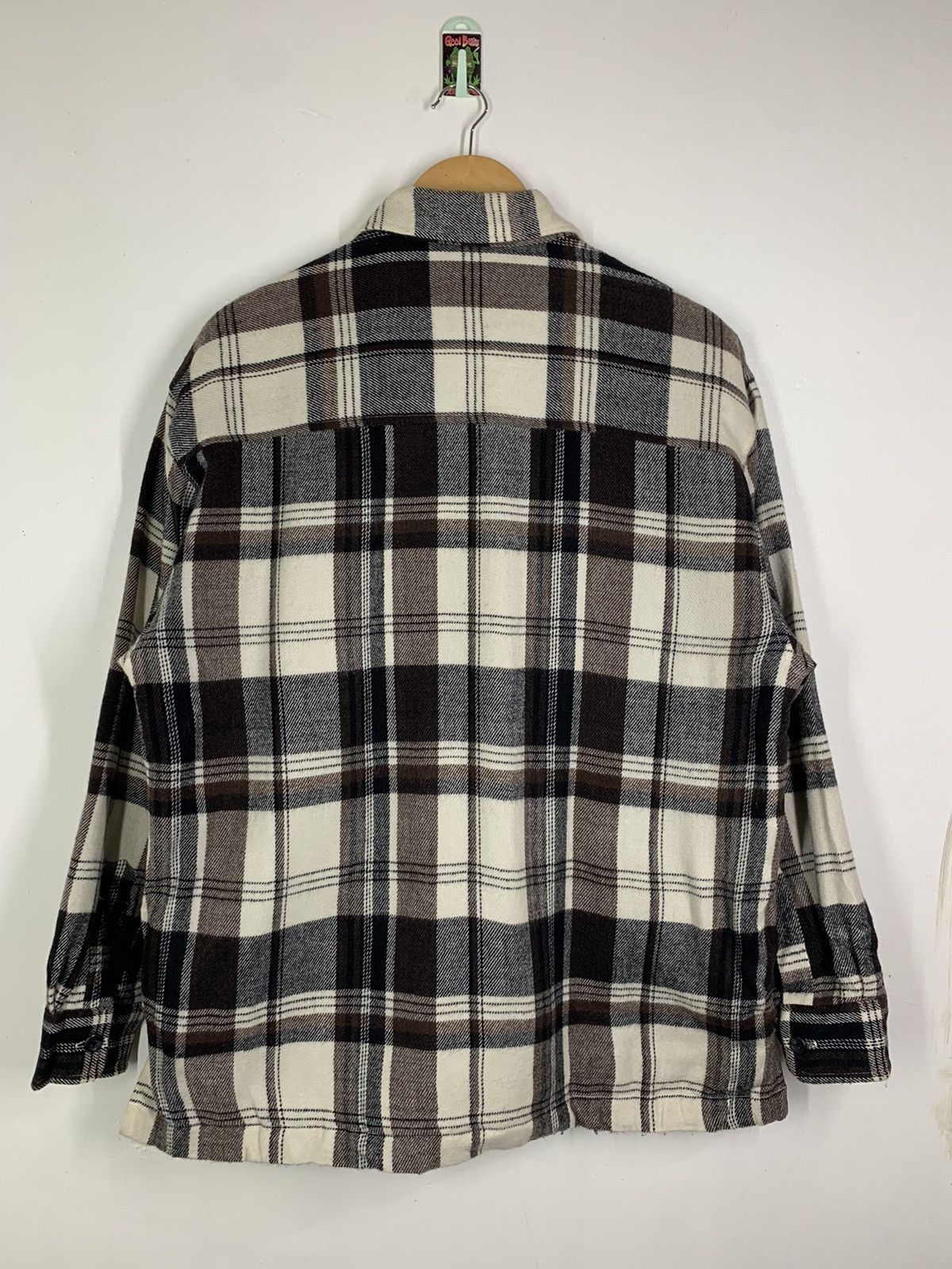 Japanese Brand × Vintage Vintage Fullzip Checkered Light Jacket Size US L / EU 52-54 / 3 - 12 Thumbnail