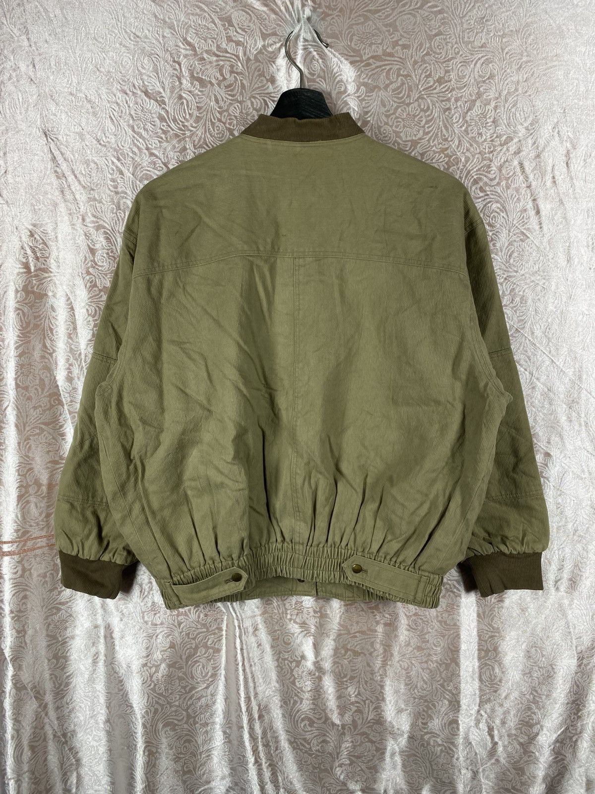 Japanese Brand Mammima Tokyo Olive Bomber Plaid Lining Cropped Workwear Size M / US 6-8 / IT 42-44 - 12 Thumbnail