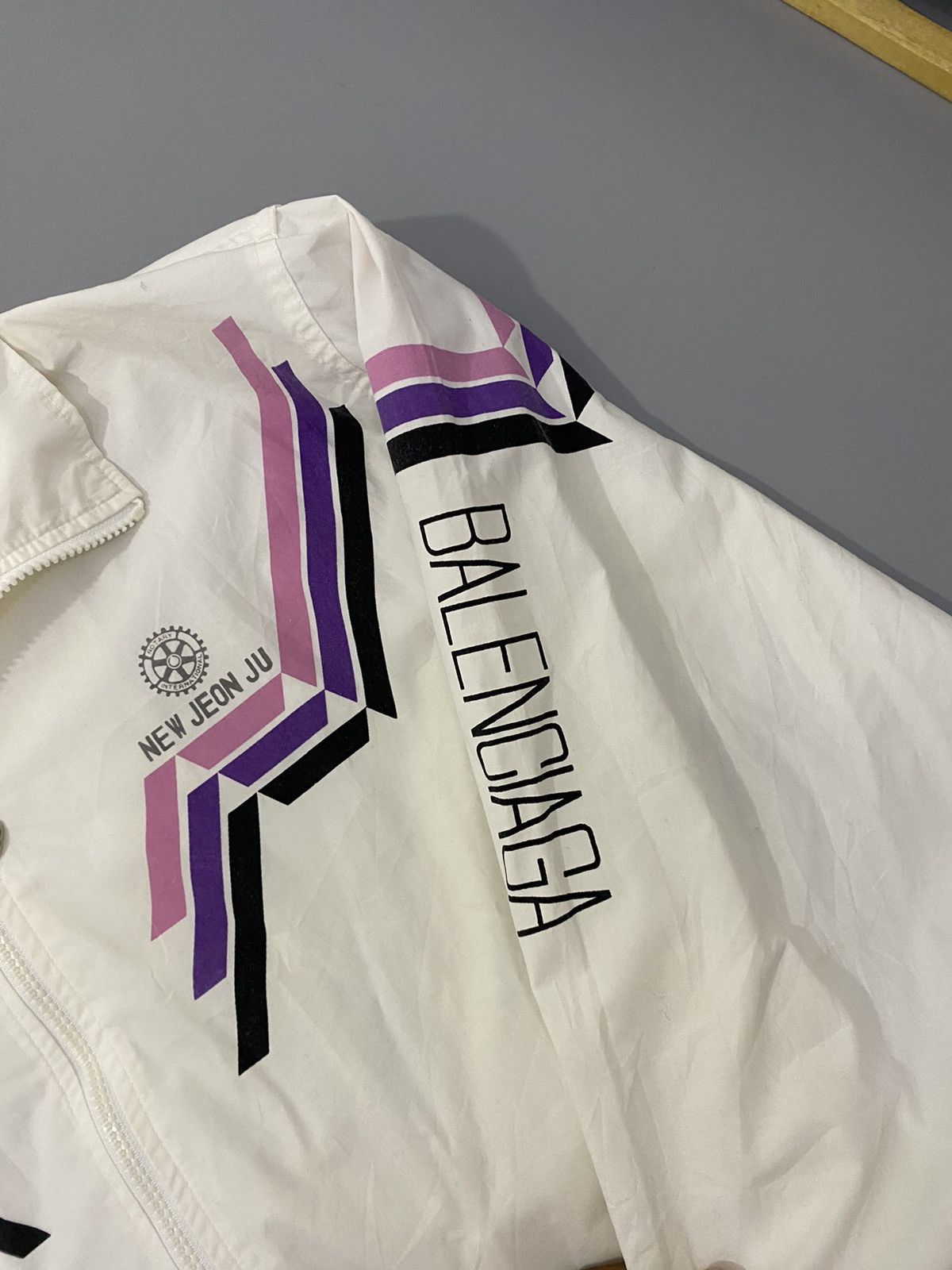 Balenciaga 💥Rare💥80s 90s Balenciaga Track Jacket Size US L / EU 52-54 / 3 - 6 Thumbnail