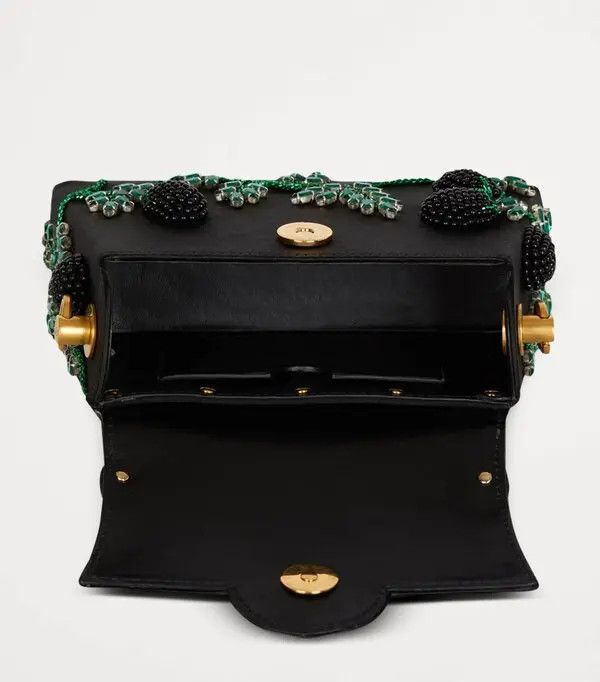 Balmain o1s1wg111225 Size:OS/B-Buzz Dynasty Handle Bag in Black Size ONE SIZE - 2 Thumbnail