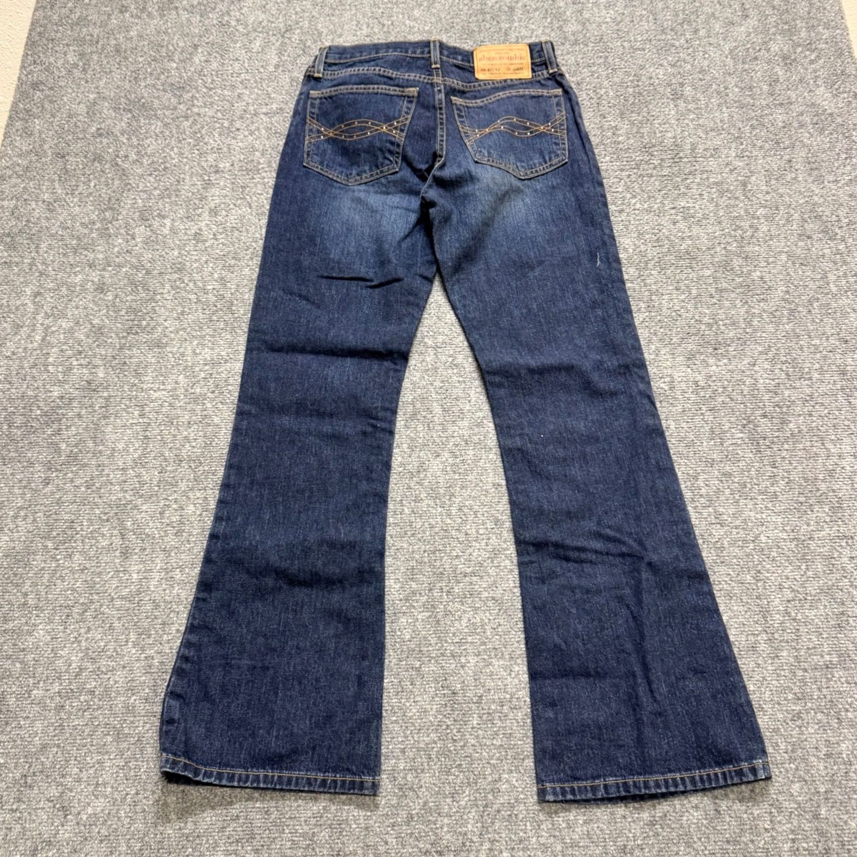 Denime VINTAGE Abercrombie & Fitch Denim Jeans Womens 14 Dark Washed Boots Cut/Bootcut? Size 36" / US 14 / IT 50 - 2 Thumbnail