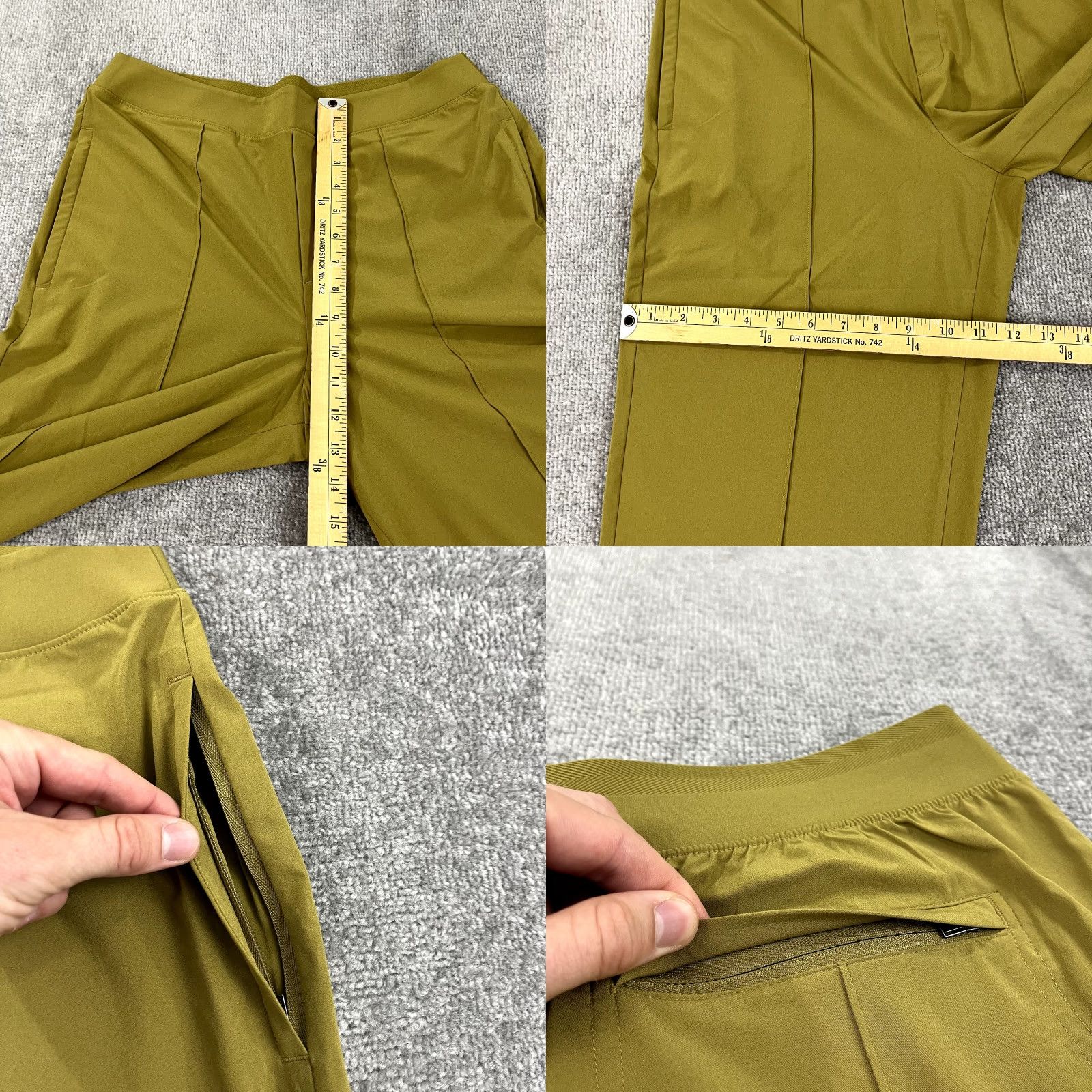 Athleta Athleta Pants Womens Size 10 Slim Gold Vienna Stretch Tapestry Pleated Solid Lifestyle Athleisure Size 32" / US 10 / IT 46 - 8 Thumbnail