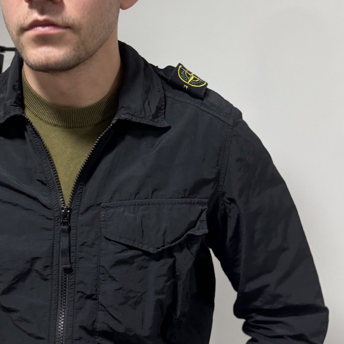 Stone Island Stone Island Lightweight Zip Jacket – Size S – Black Size US S / EU 44-46 / 1 - 4 Thumbnail
