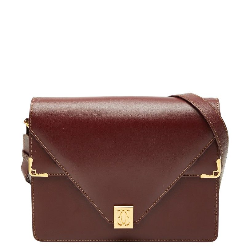 Cartier Cartier Must Line Leather Shoulder Bag Leather Crossbody Bag DUTY FREE for USA