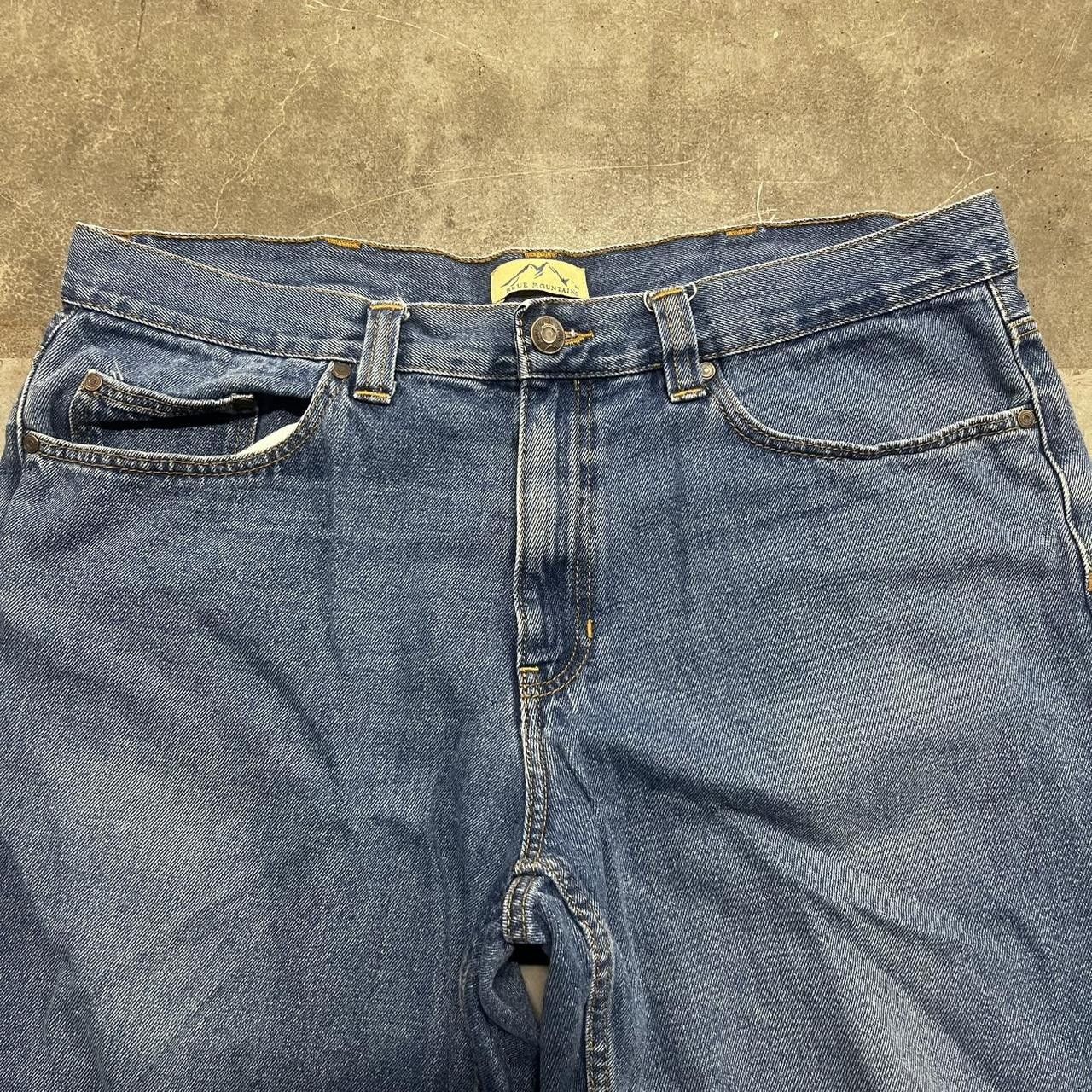 Japanese Brand × Vintage Vintage Y2K Super Baggy Wideleg Medium Wash Denim Jeans! Size US 38 / EU 54 - 4 Thumbnail