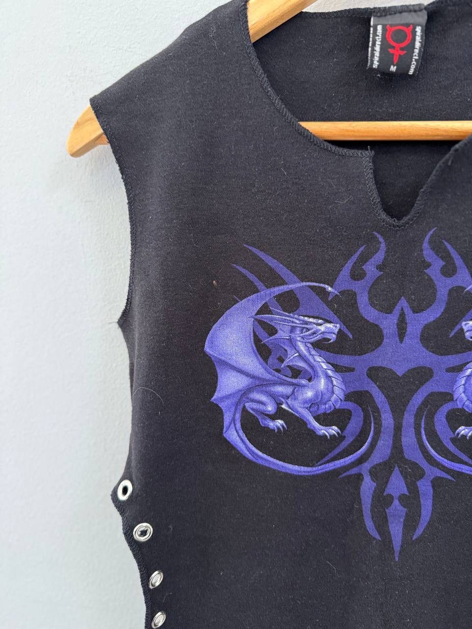 Vintage Y2K Spiral Vintage Gothic Distressed Tank tops Size M / US 6-8 / IT 42-44 - 3 Thumbnail