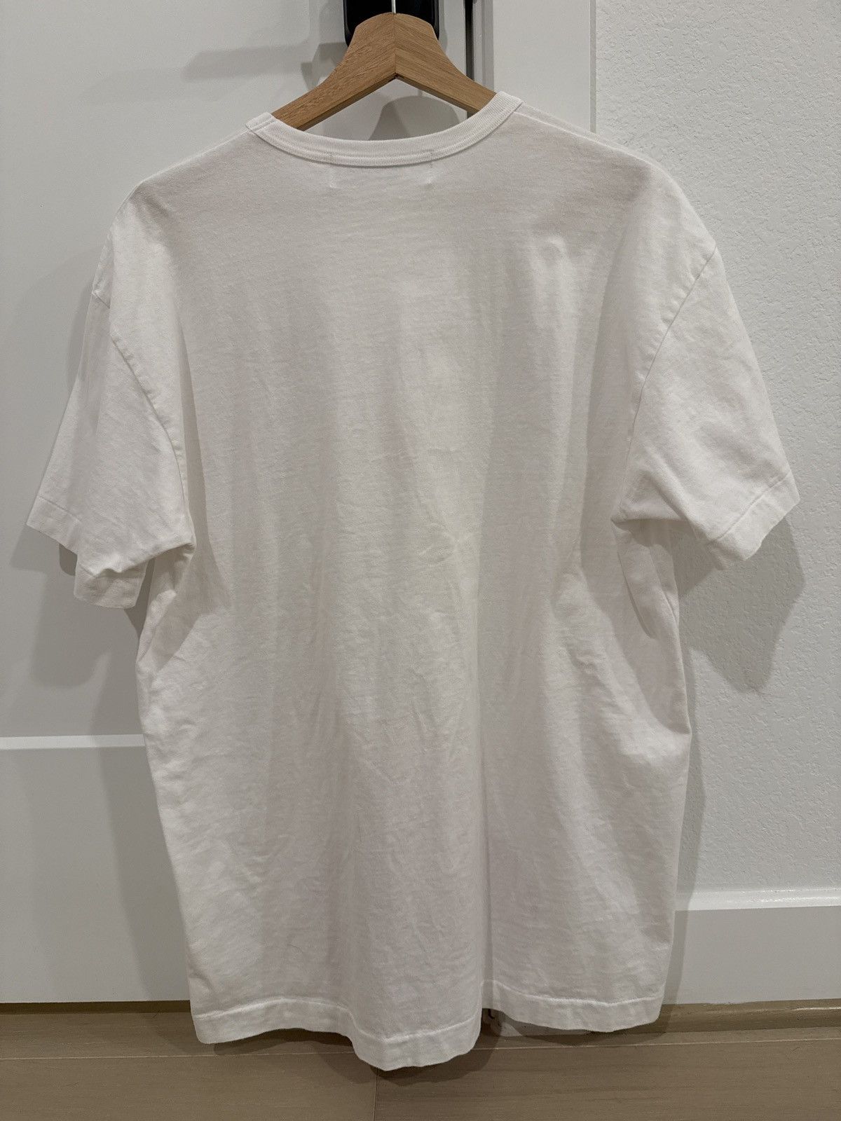 Comme des Garcons Comme des Garçons PLAY Bottom Heart Eye T-Shirt White/Red Size US XXL / EU 58 / 5 - 3 Thumbnail