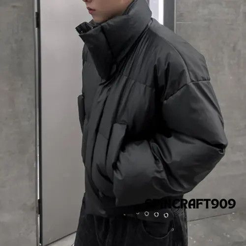 VIBE Black Long Neck Puffer Jacket Size US M / EU 48-50 / 2 - 3 Thumbnail