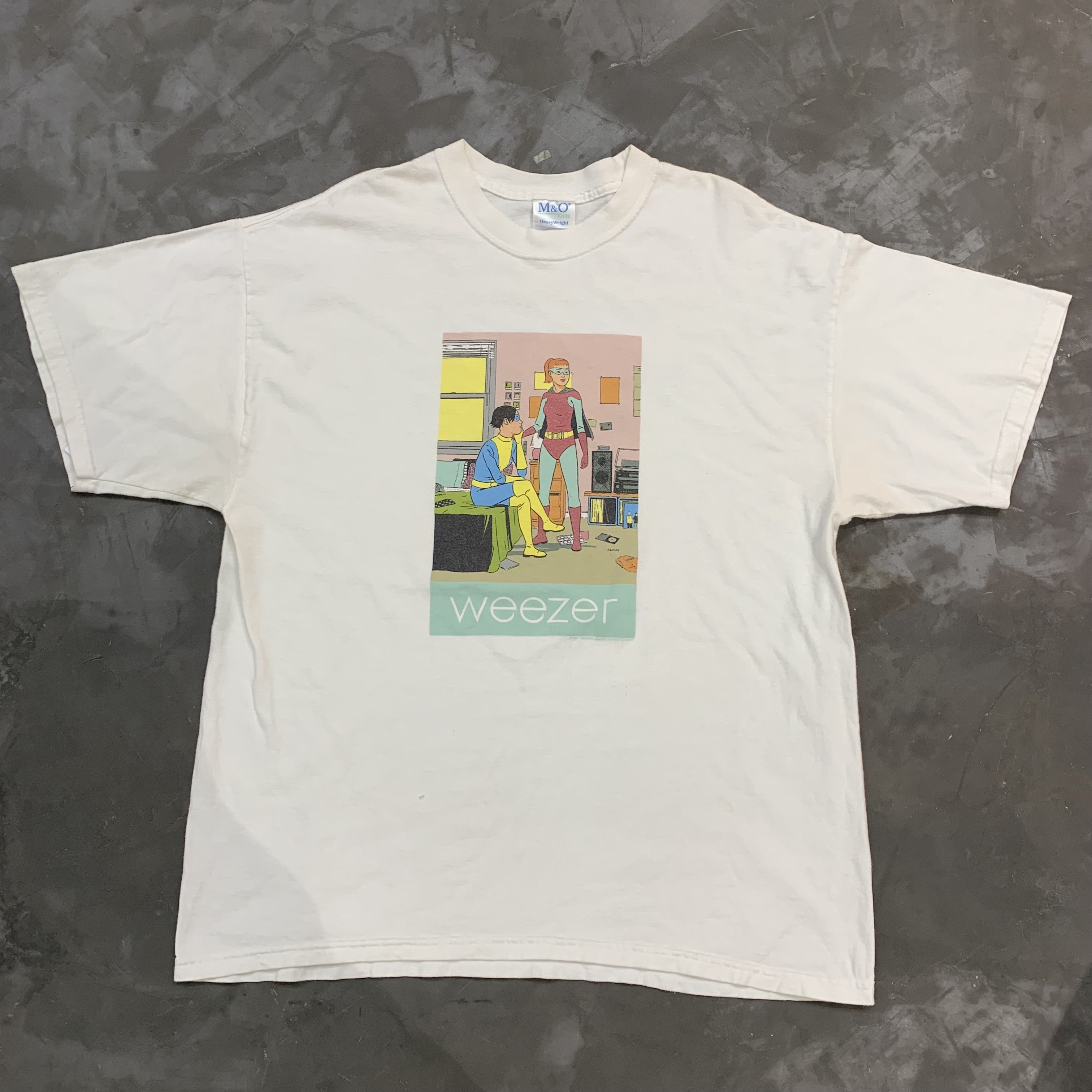 image of Vintage Weezer in White, Men's (Size XL)