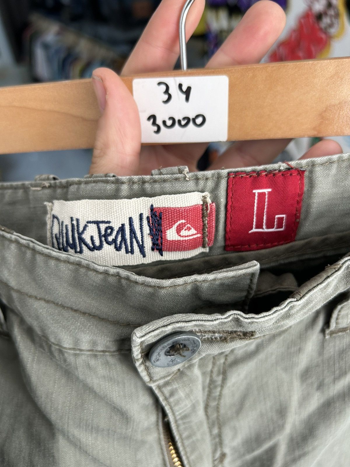 Quicksilver Quicksilver Khaki Shorts Size US 34 / EU 50 - 6 Thumbnail