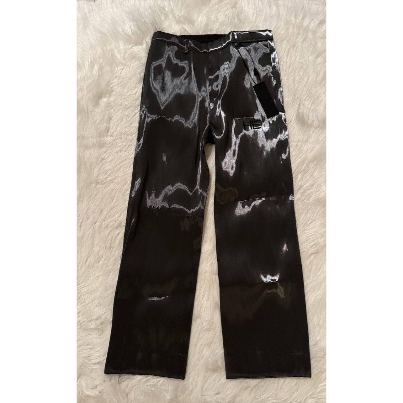 Heliot Emil New Liquid Metal Trouser Pants Grey Small