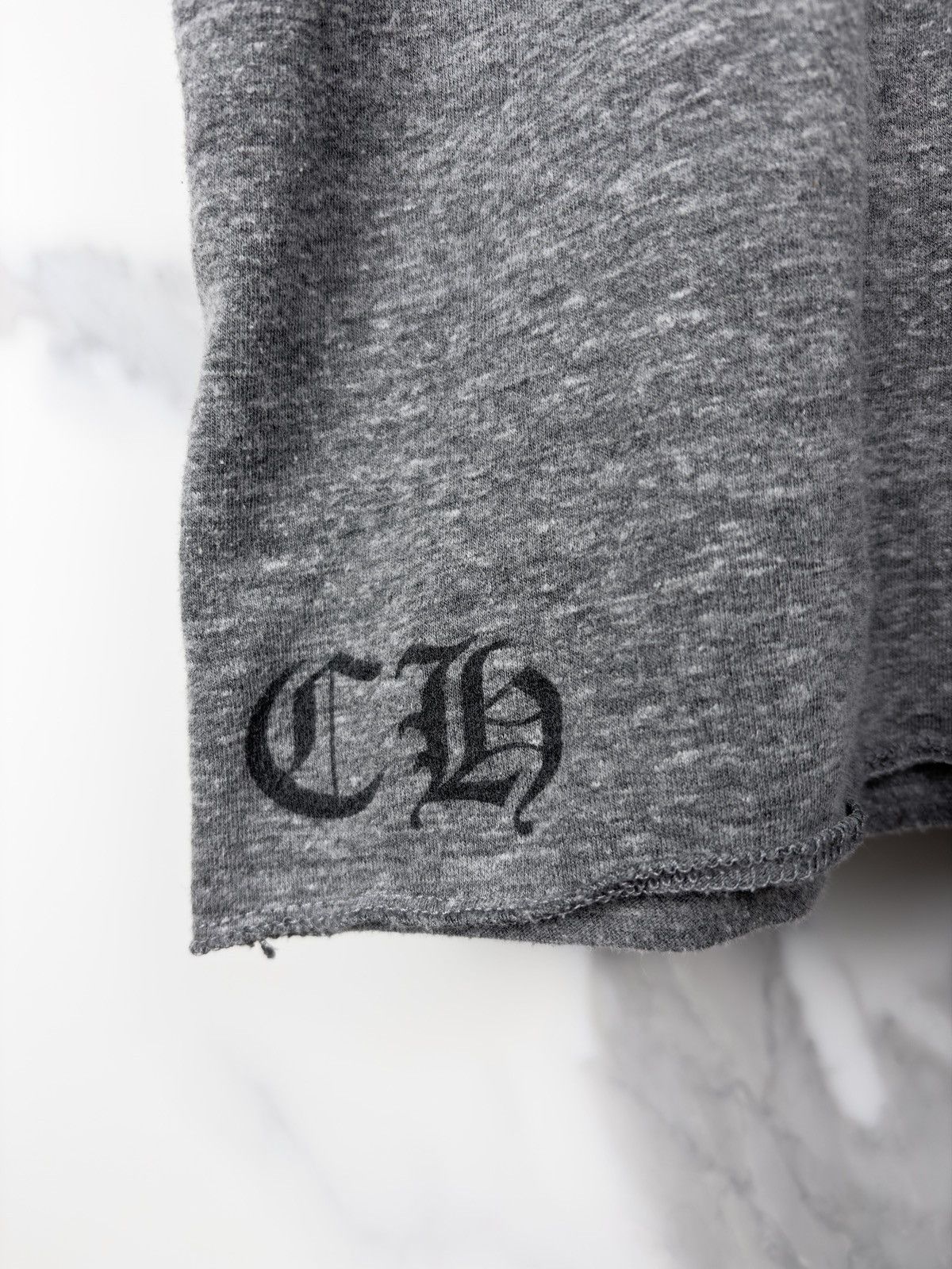 Chrome Hearts Chrome Hearts Vintage Plus Cross Button Henley Raglan Tshirt Size US L / EU 52-54 / 3 - 5 Thumbnail