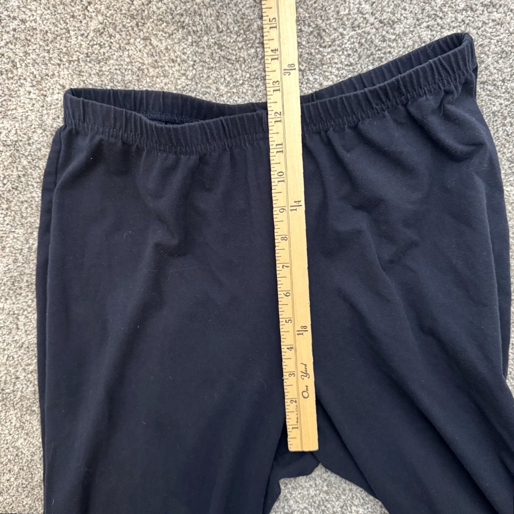Vintage Women with Control Pants 1XT Plus Tall Minimalist Blue Elastic Comfort Workwear Pants Size 40" / US 18 - 4 Thumbnail