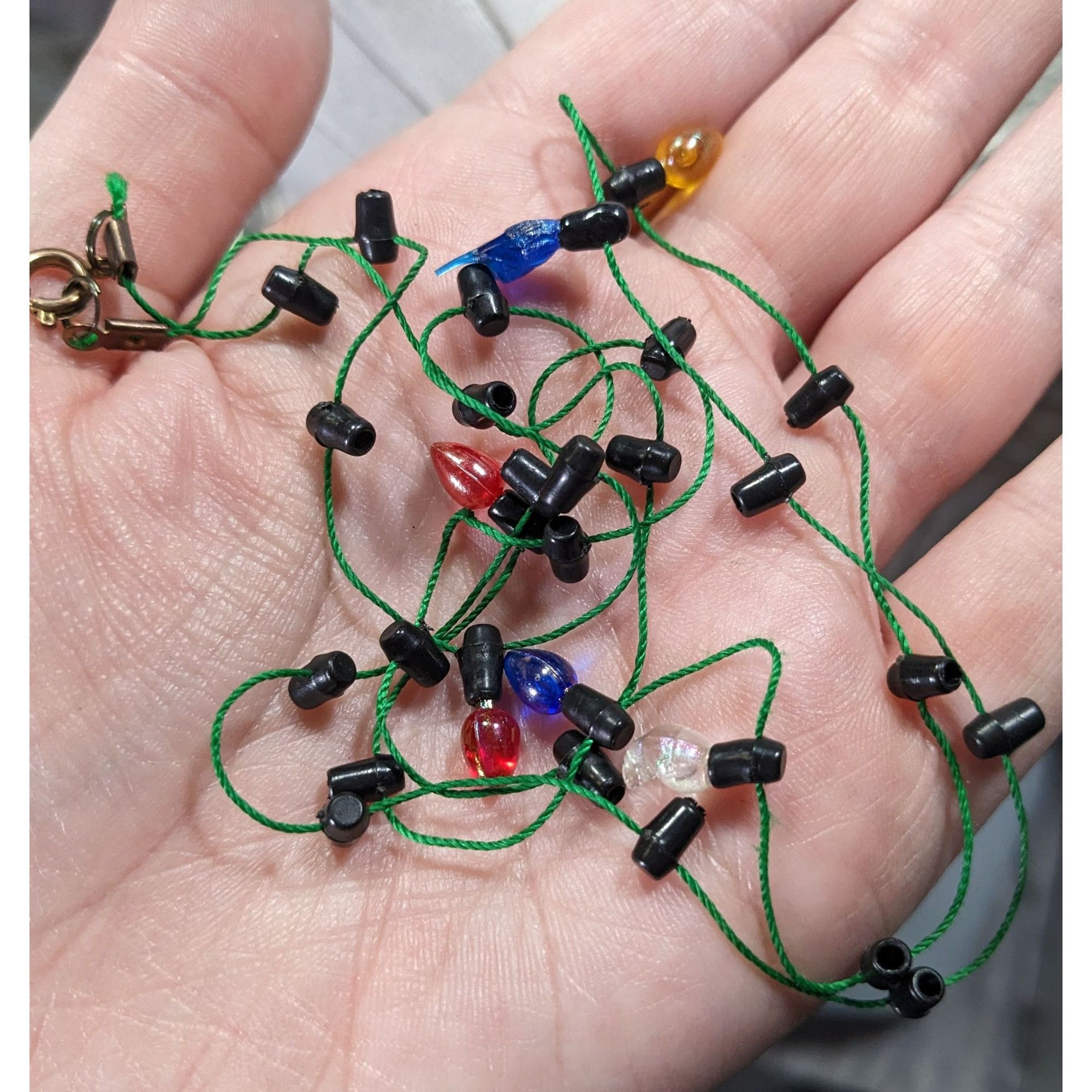 Other Christmas Light Bulb Necklace With Green Cord Size ONE SIZE - 5 Thumbnail