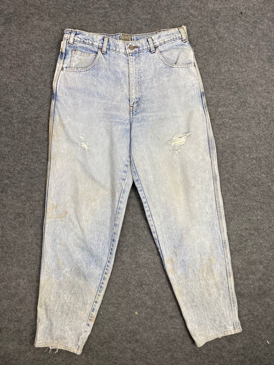 Levi's vintage levis 656 big e light wash distressed denim Size US 33 - 8 Thumbnail