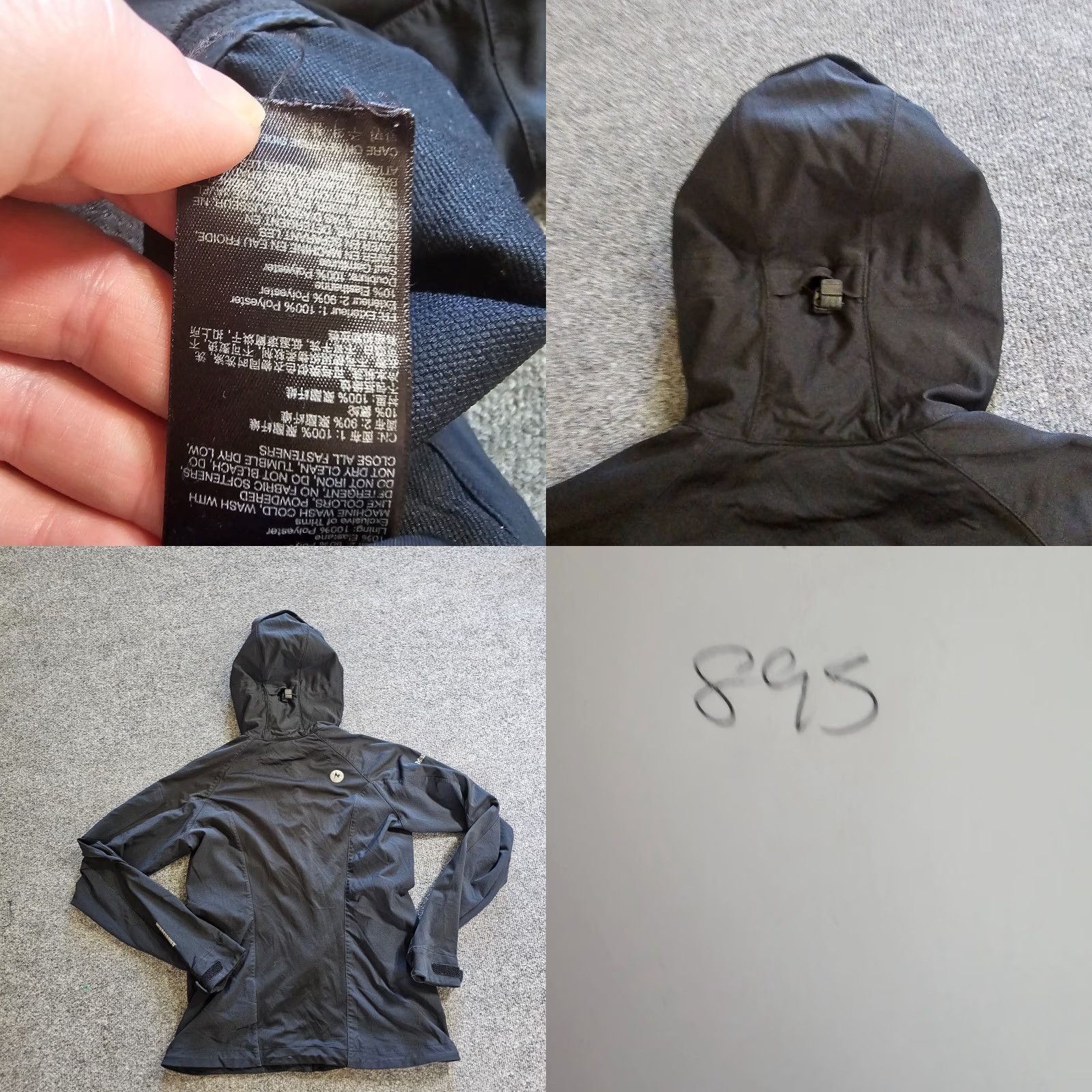 Marmot Marmot Jacket Womens Small Black Gore Windstopper Hooded Full Zip Pocket Outdoor Shirt Size S / US 4 / IT 40 - 9 Thumbnail
