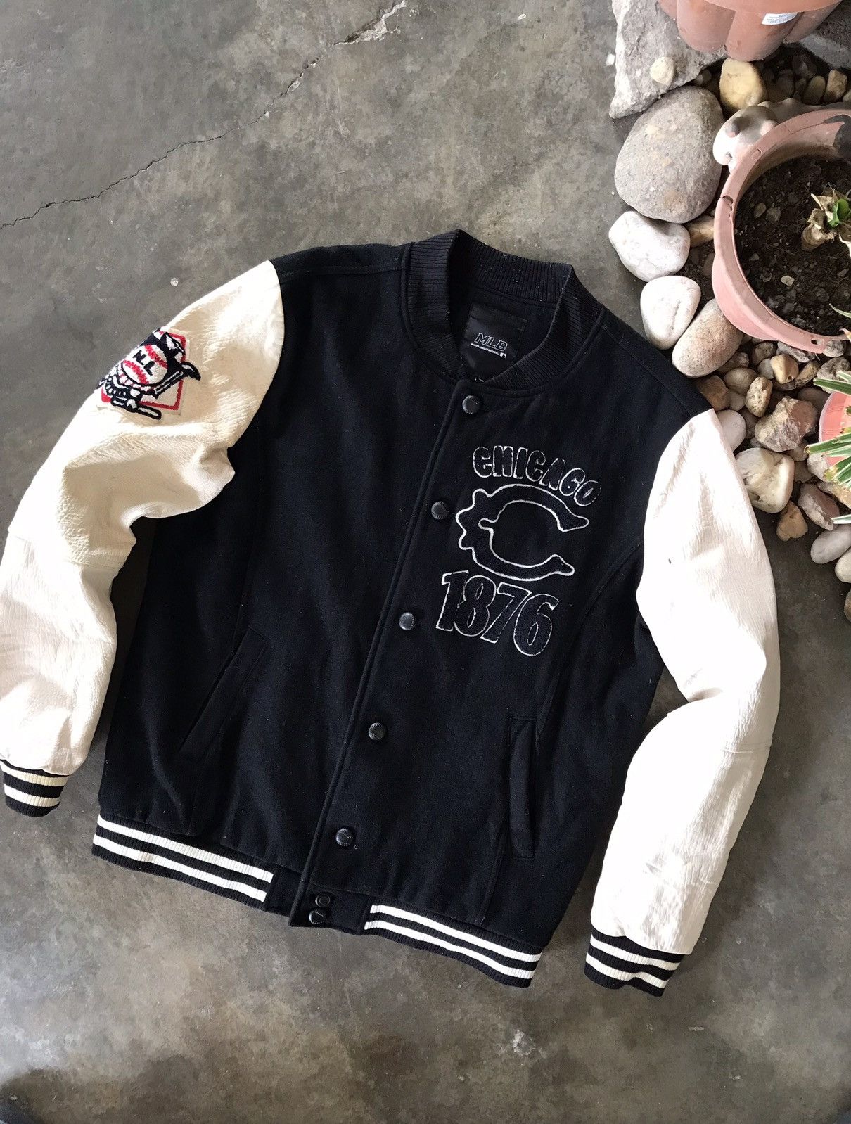 MLB × Vintage VINTAGE MLB Chicago 1876 Varsity Jacket 🔥 Size US L / EU 52-54 / 3 - 2 Thumbnail