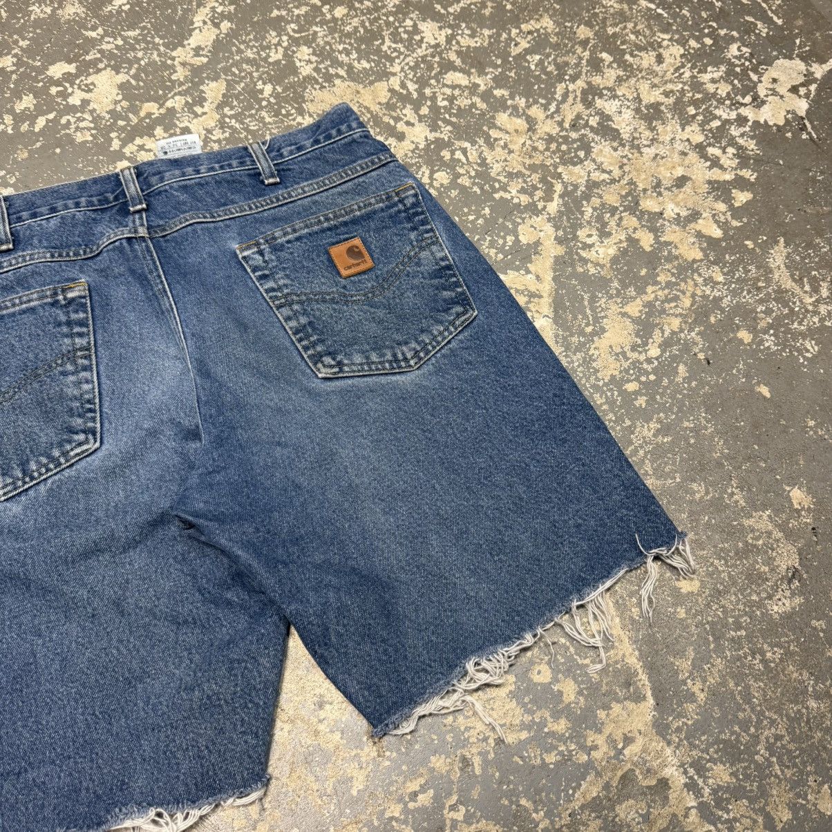 Carhartt Vintage Carhartt Denim Cut Off Workwear Shorts Jorts Size US 34 / EU 50 - 9 Thumbnail