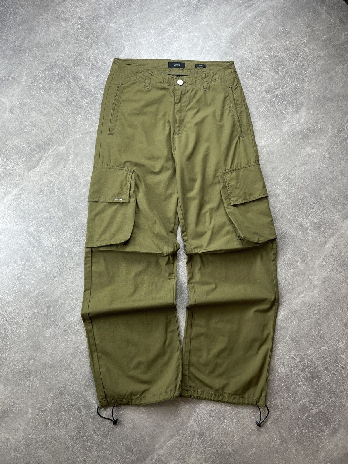 Other EIGHTYFIVE Wide Leg Cargo Olive Green Utility Military Pants Size US 31 - 2 Thumbnail