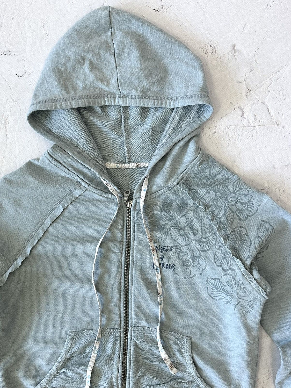 Beauty Beast × If Six Was Nine × Vintage Vintage Angel Distressed Crop Hoodie Size S / US 4 / IT 40 - 5 Thumbnail