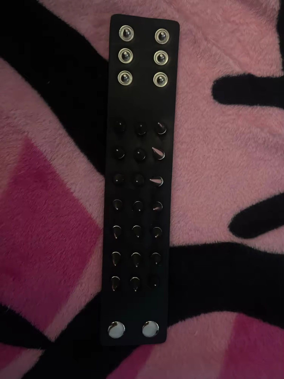 Other Pu Leather Spike Wristband Bracelet Size ONE SIZE - 4 Thumbnail