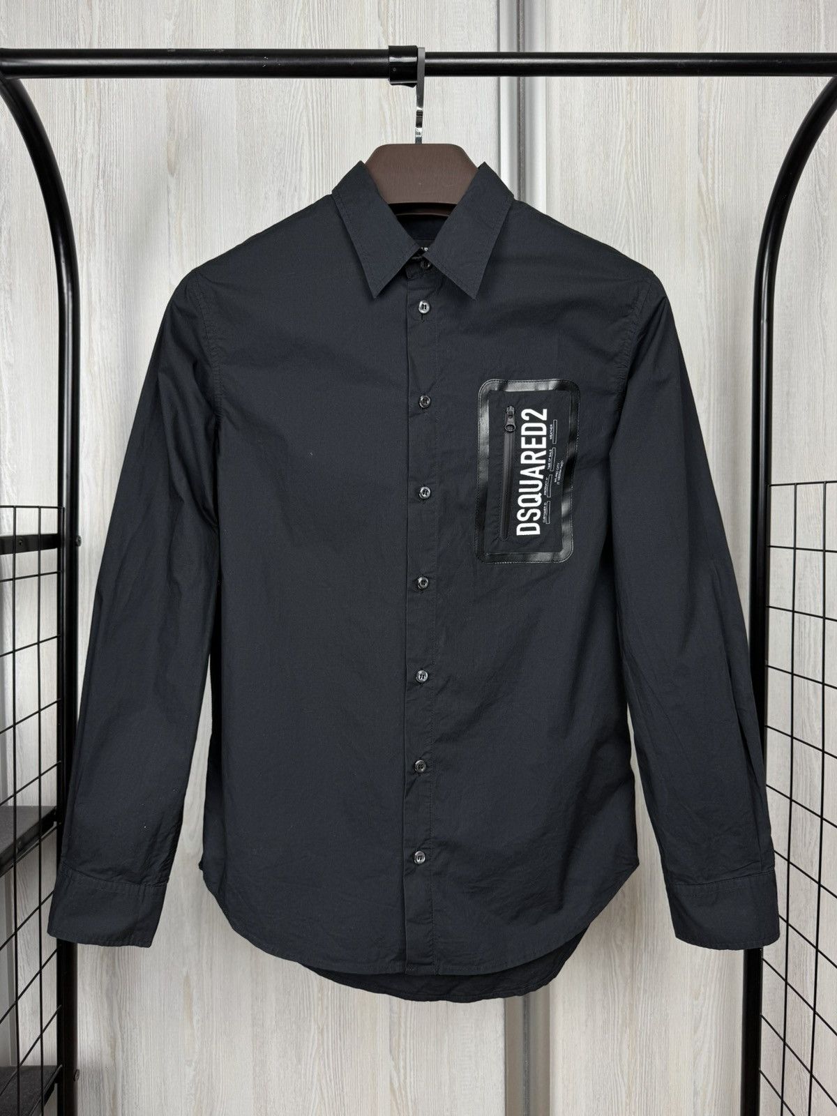 Dsquared2 Dsquared2 Black Junior big logo zip pocket shirt size 14Y Size US XS / EU 42 / 0 - 2 Thumbnail