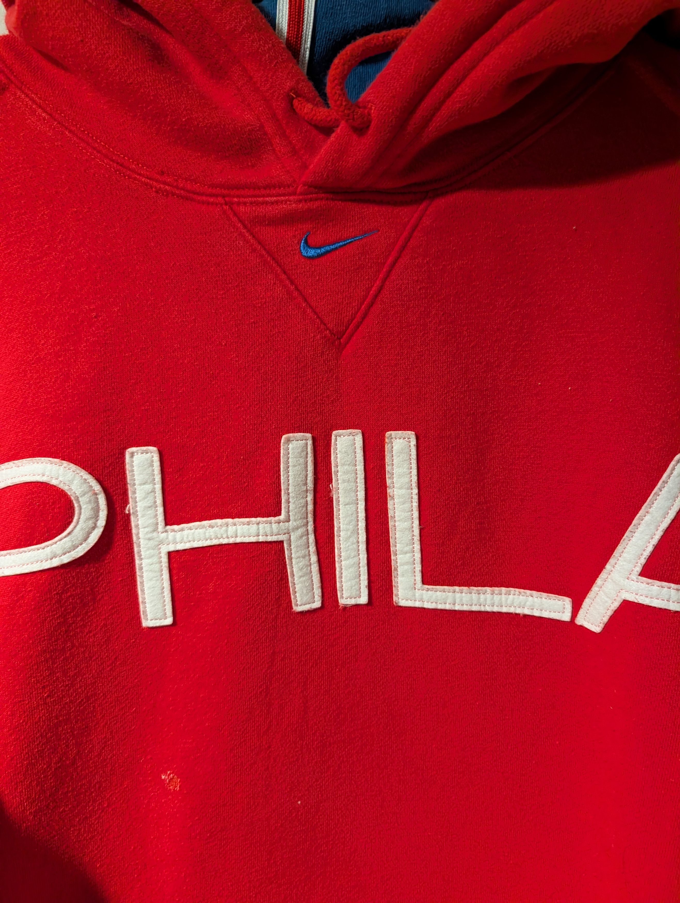 Nike Nike Philadelphia 76ers Hoodie PHILA Center Swoosh Size US XXL / EU 58 / 5 - 2 Thumbnail