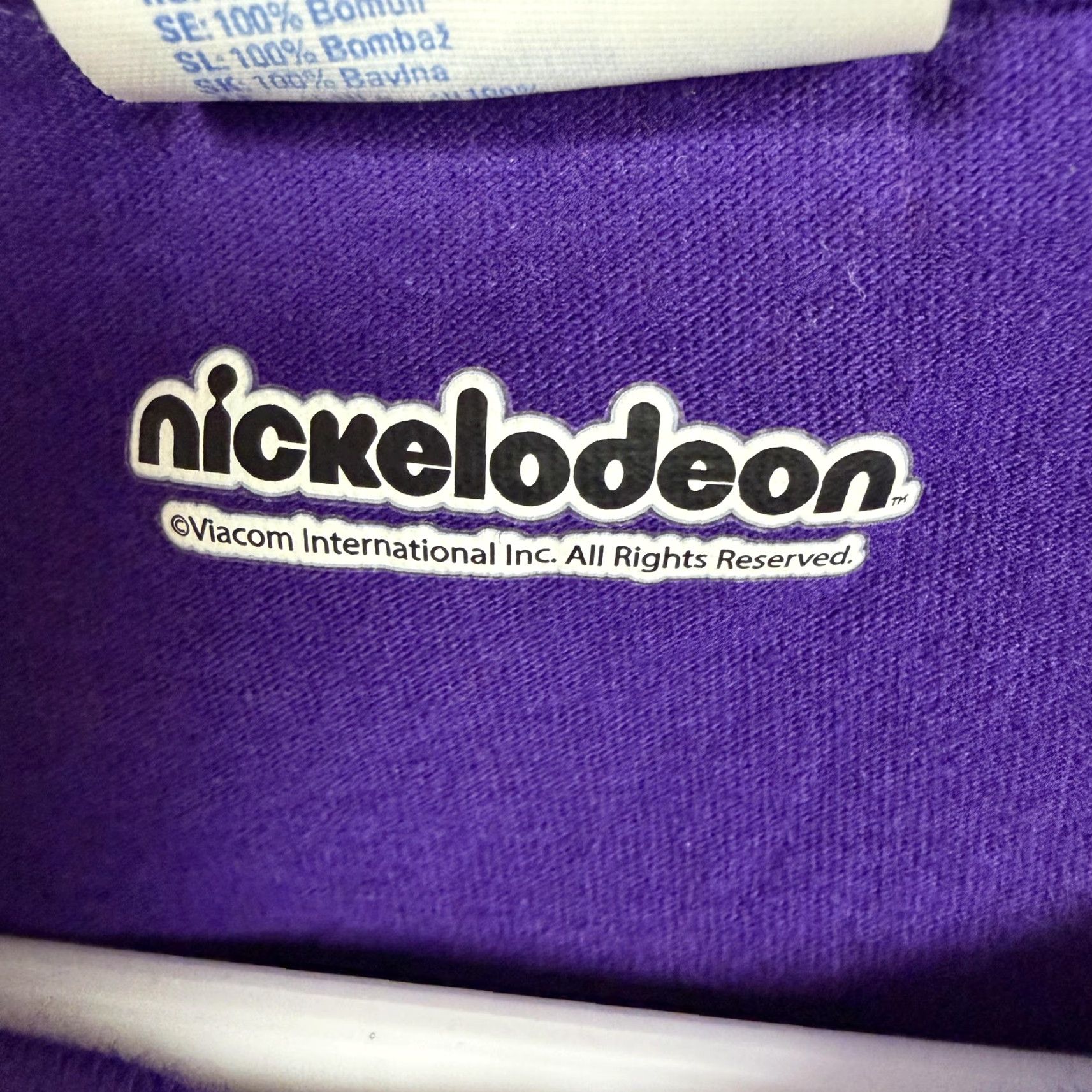 Port & Company Rugrats Nickelodeon T-Shirt Mens XL Purple Short Sleeve Cartoon 90s Kidcore Crew Neck Graphic Print Multicolor Rugrats Logo Size US XL / EU 56 / 4 - 7 Thumbnail