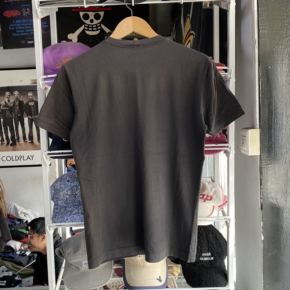 Armani Collezioni Armani Collezioni T-Shirt Men Medium Faded Black Lightweight Size US M / EU 48-50 / 2 - 2 Thumbnail