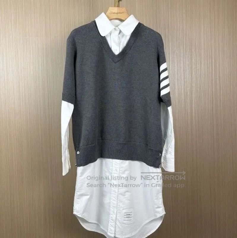 Thom Browne Colorblock Cotton Shirt for Women .
