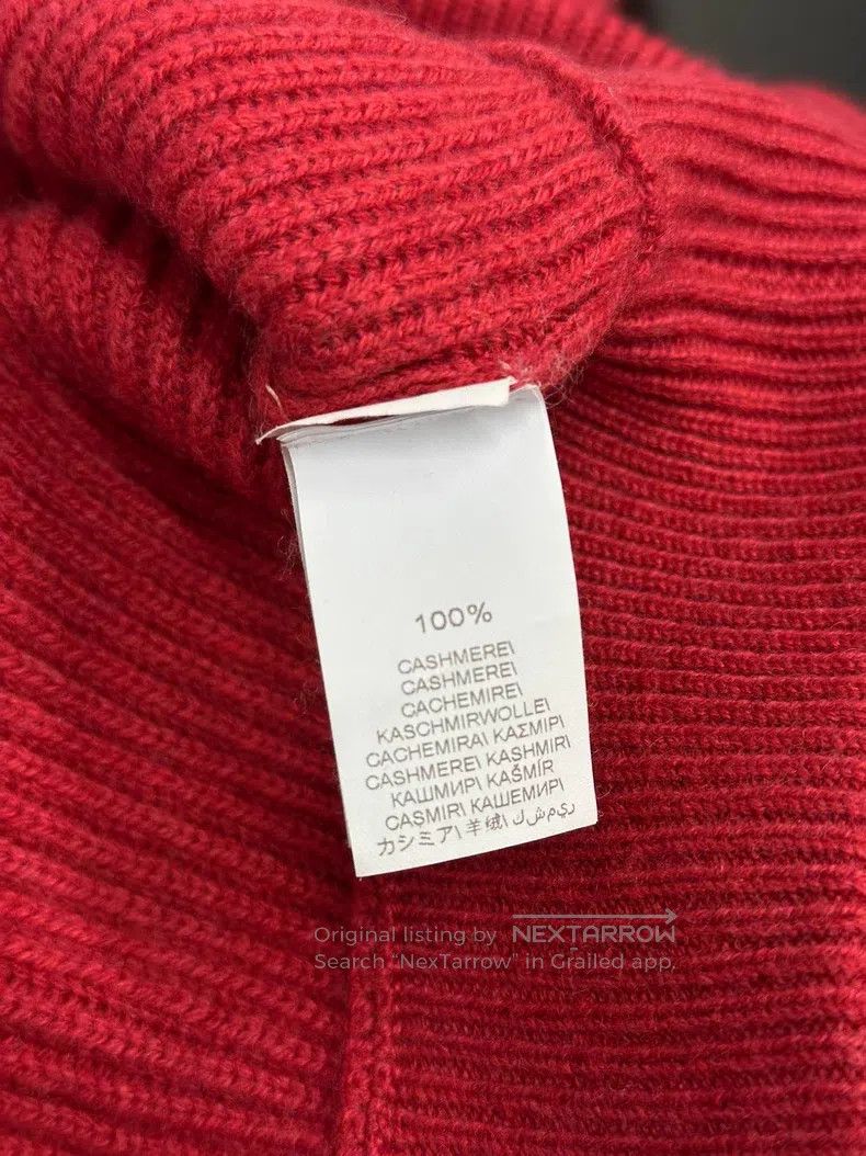 Brunello Cucinelli Brunello Cucinelli Red High Neck Cashmere Sweater Long Sle Size S / US 4 / IT 40 - 5 Thumbnail