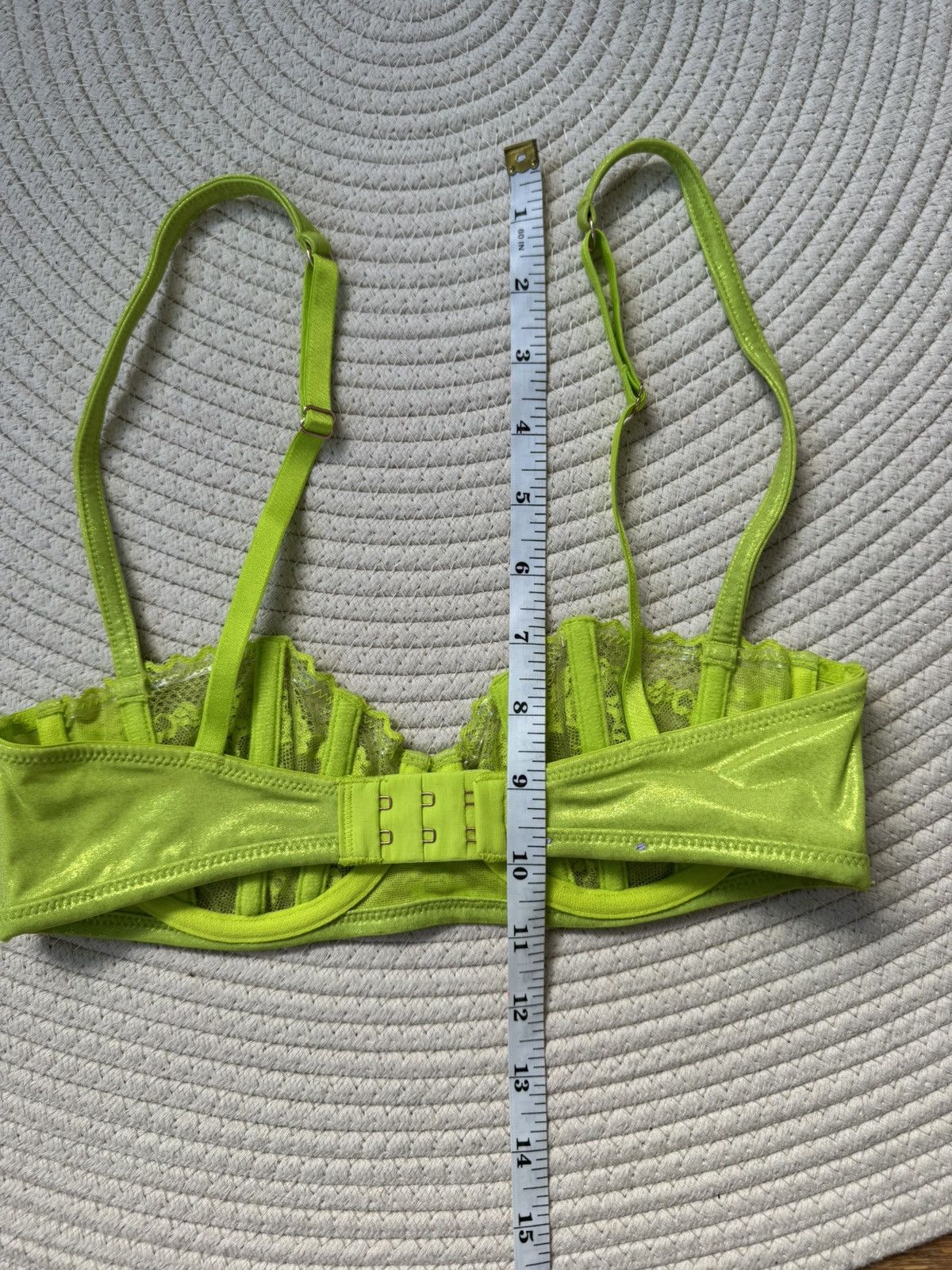 Fenty Savage x Fenty neon green shimmery bra size S / 34B Size S / US 4 / IT 40 - 5 Thumbnail