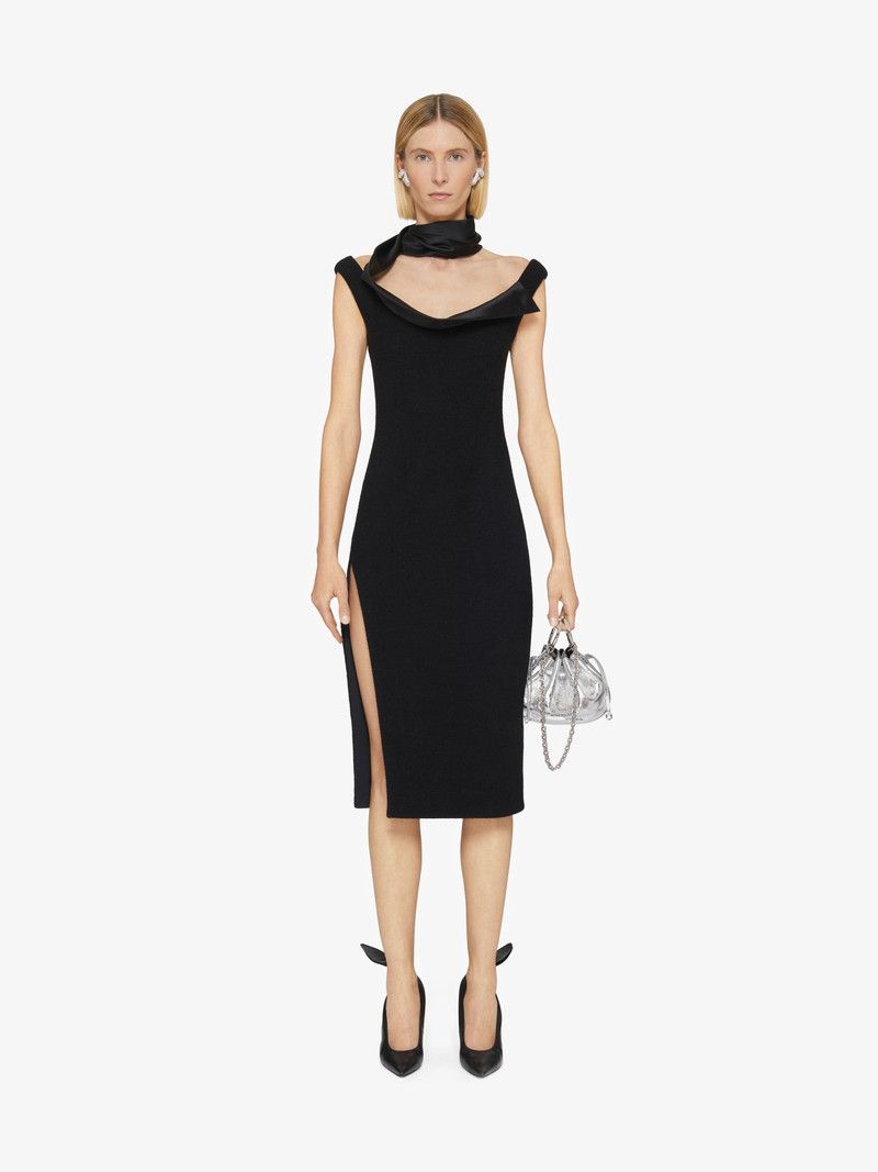Givenchy o1w1db10326 Neck Tie Hirondelle Dress in Black Size S / US 4 / IT 40 - 2 Thumbnail