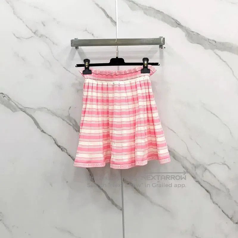 Chanel Pink Cotton Blend Women's Skirt .
