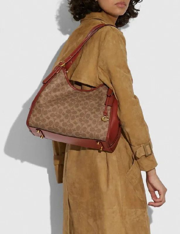 Coach COACH LORI SHOULDER BAG IN SIGNATURE CANVAS Size ONE SIZE - 18 Thumbnail
