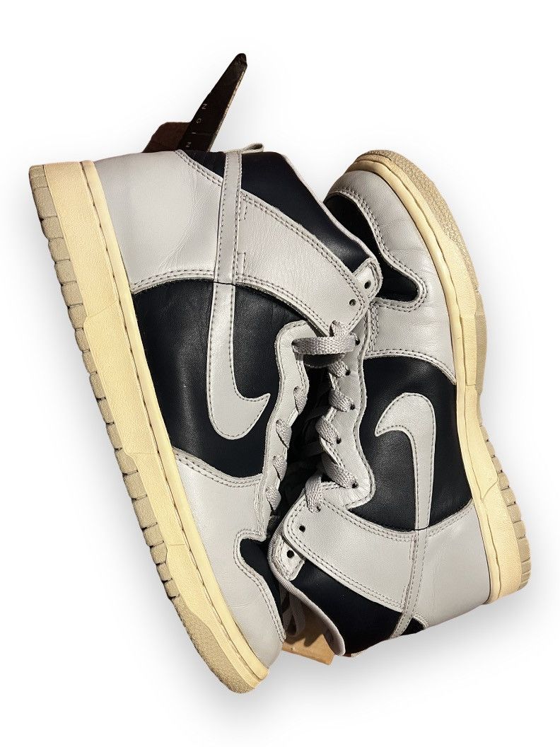 Nike × Vintage Nike dunk high vintage 1999 black/grey 630335 401 with box Size US 8 / EU 41 - 2 Thumbnail