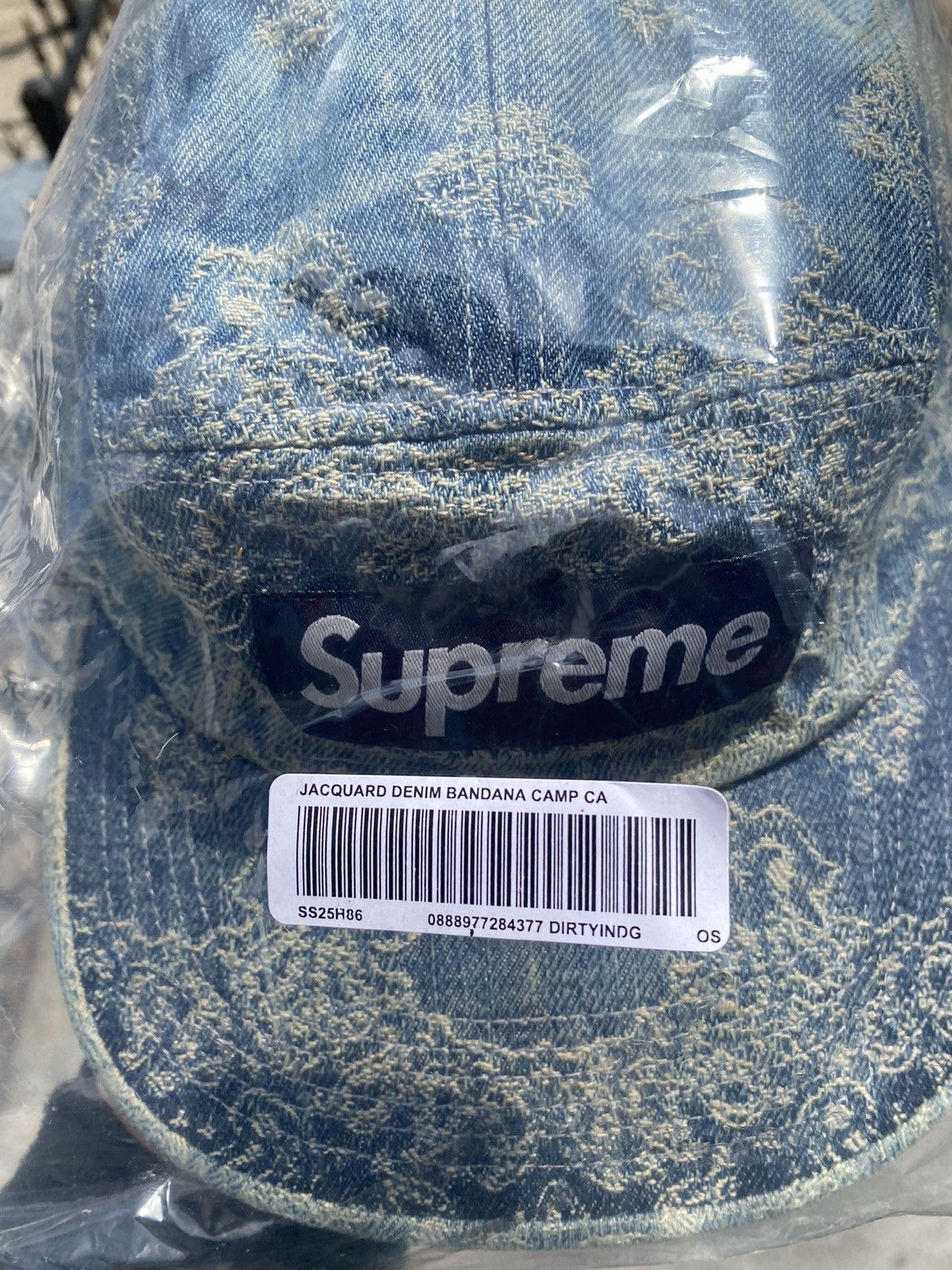Supreme Supreme Jacquard Denim Camp cap Size ONE SIZE - 2 Thumbnail