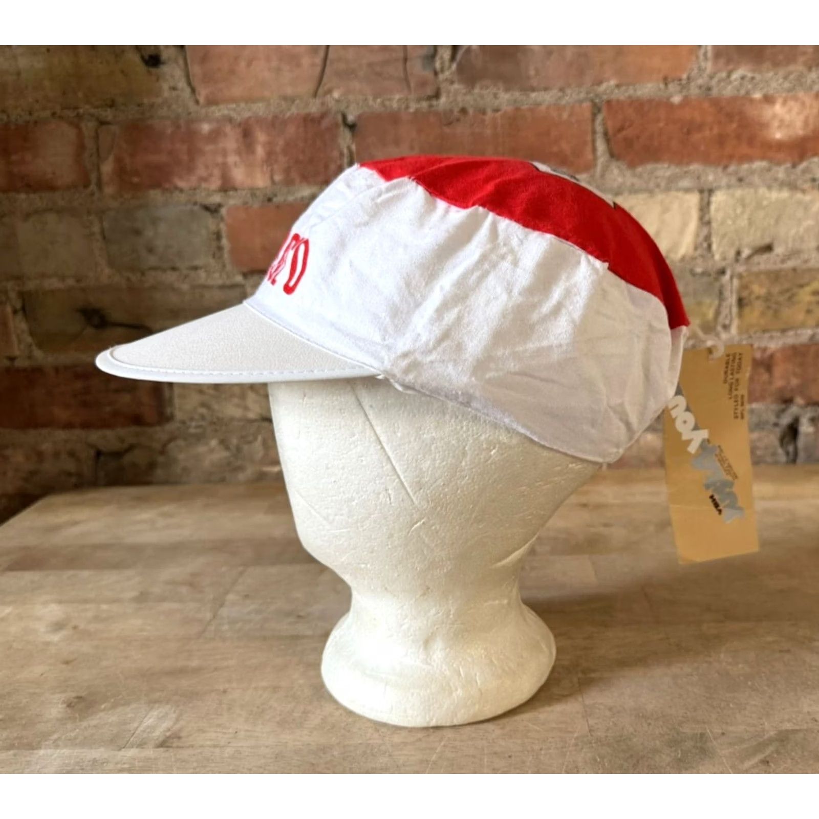 Marlboro VINTAGE Just 4 You Marlboro Painter's Cap Unisex Adults One Size White/Red NOS NWT Painter's Cap Men Women Size ONE SIZE - 3 Thumbnail