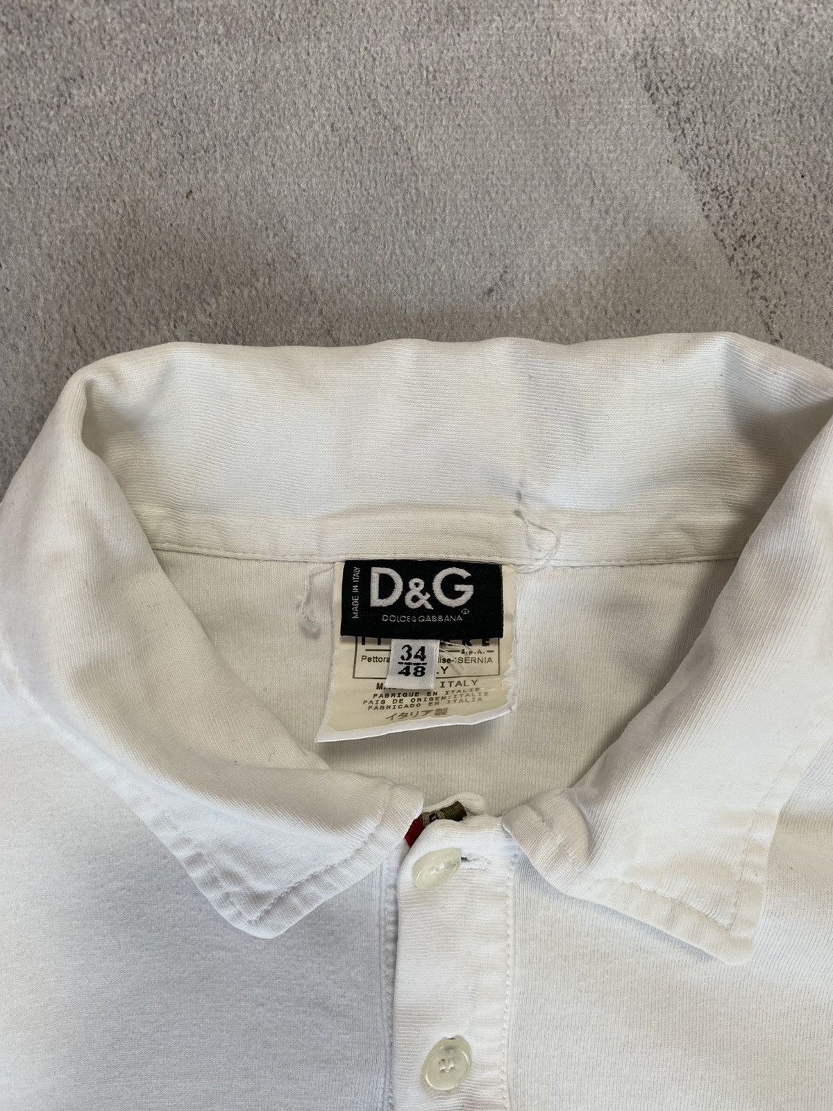 Dolce & Gabbana × Vintage 🐼 Vintage RARE multi-logo Polo Dolce Gabbana Size US M / EU 48-50 / 2 - 8 Thumbnail