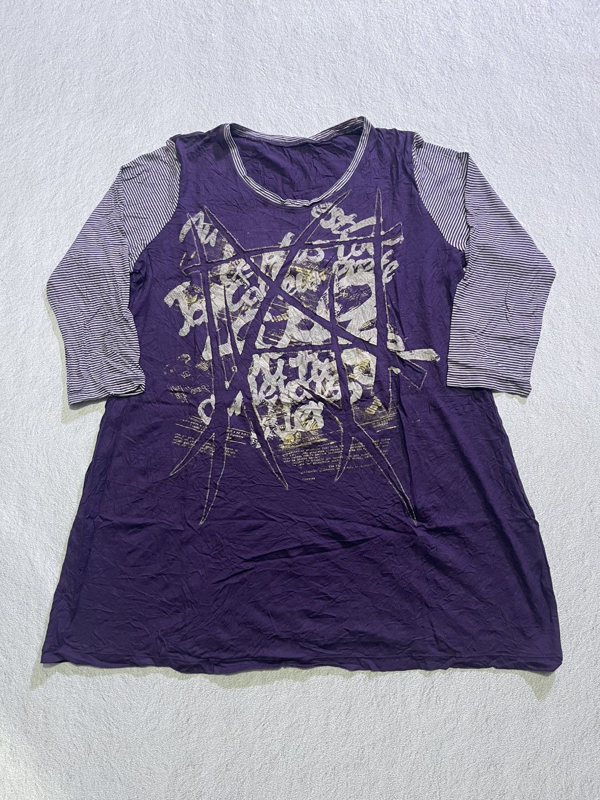 Hysteric Glamour Y2K QUATRE VOYAGE LONG SLEEVE TSHIRT IFSIX STYLE Size M / US 6-8 / IT 42-44 - 1 Thumbnail
