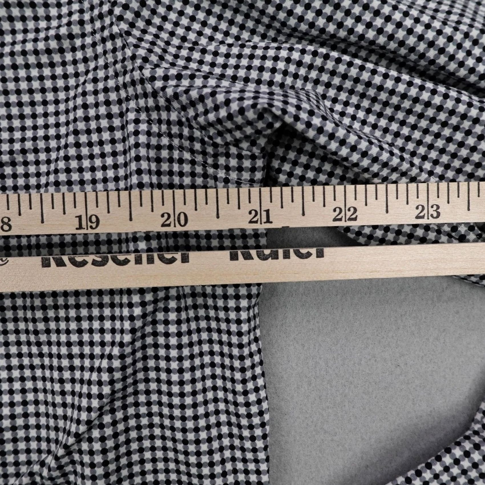 BUGATCHI BUGATCHI Shirt Mens Large Black White Check OoohCotton Tech 8 Way Stretch Size US L / EU 52-54 / 3 - 4 Thumbnail