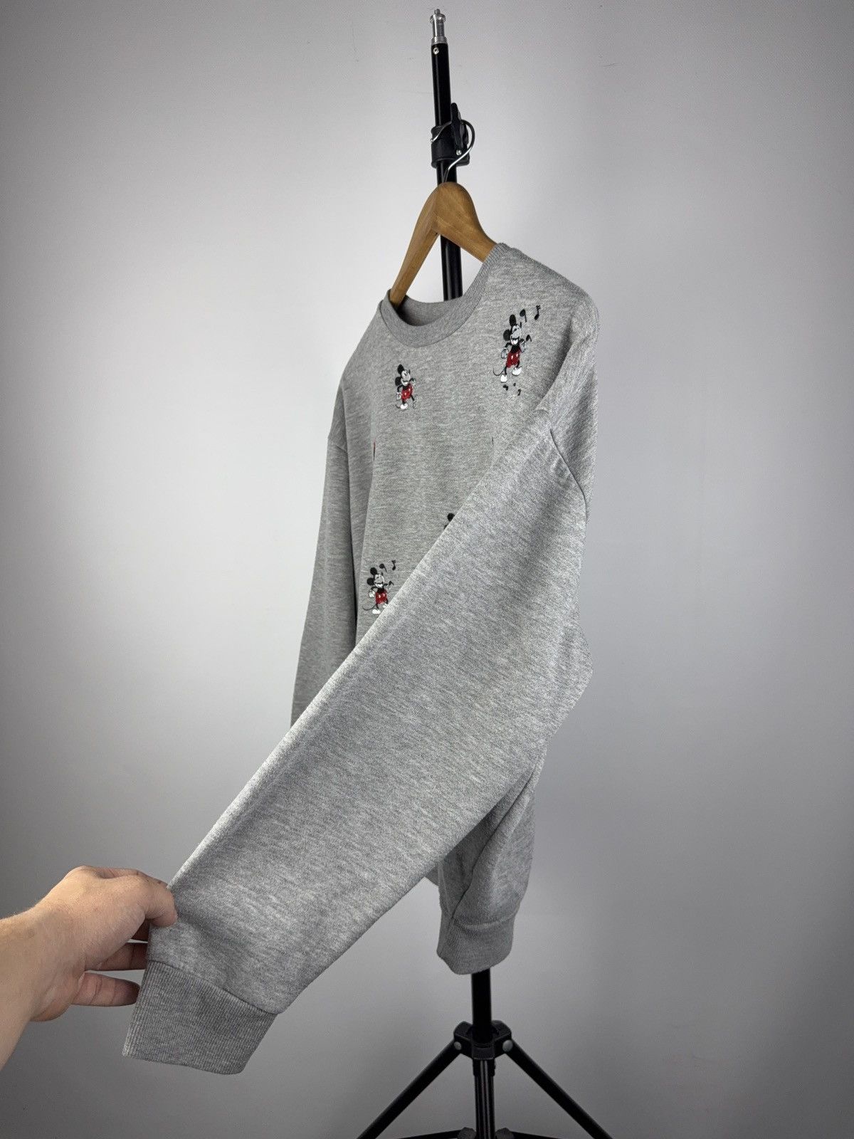 Mickey Mouse Vintage 00s Disney Multi Logo Micky / Mini Mouse Sweatshirt Size M / US 6-8 / IT 42-44 - 5 Thumbnail