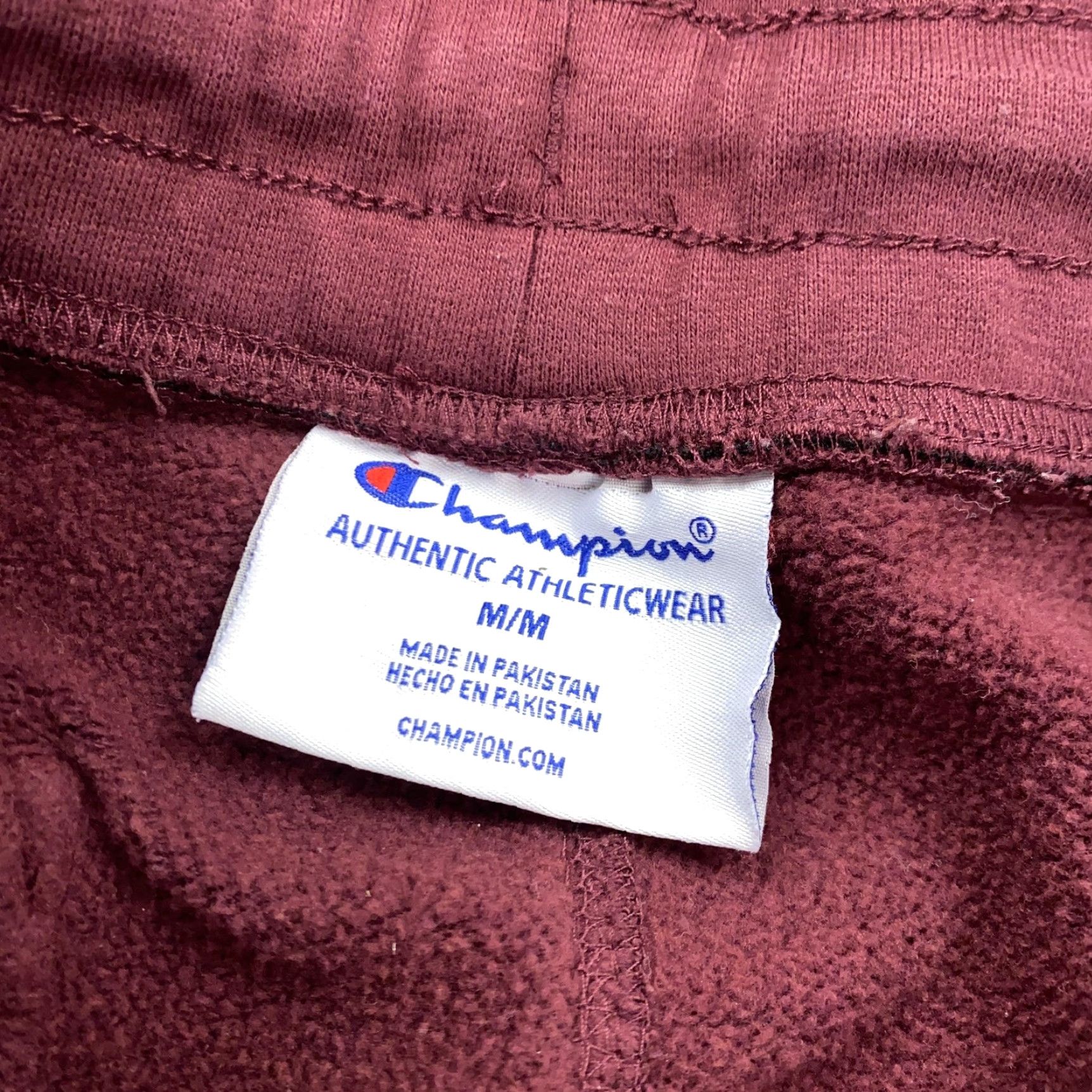 Champion Champion Sweatpants Joggers Mens Medium Maroon Fleece Big C Logo Athletic Pants Size US 31 - 7 Thumbnail