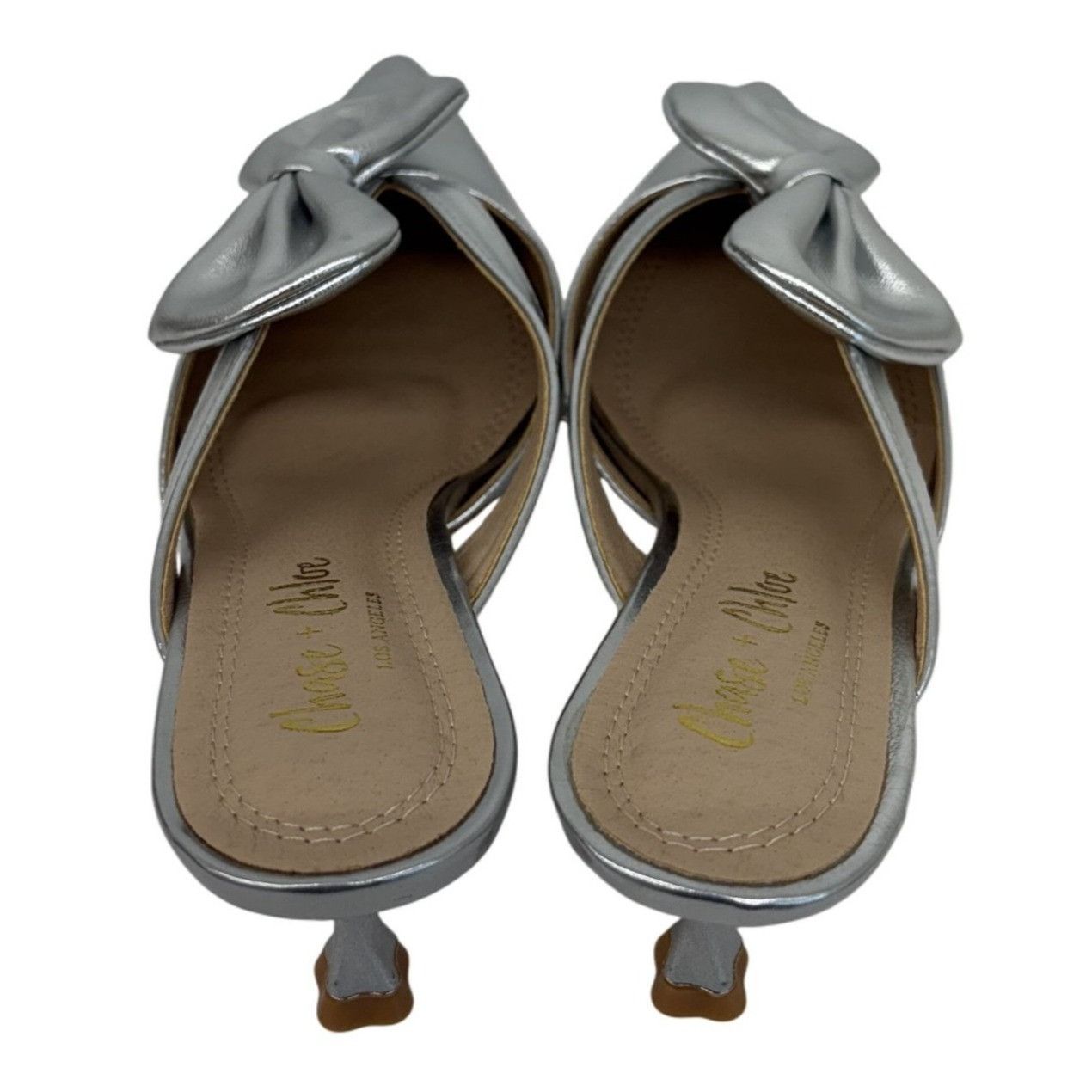 Other CHASE + CHLOE / Idra-3 / Silver / Pointed / Toe Mule Heels / Size US 10 / IT 40 - 5 Thumbnail