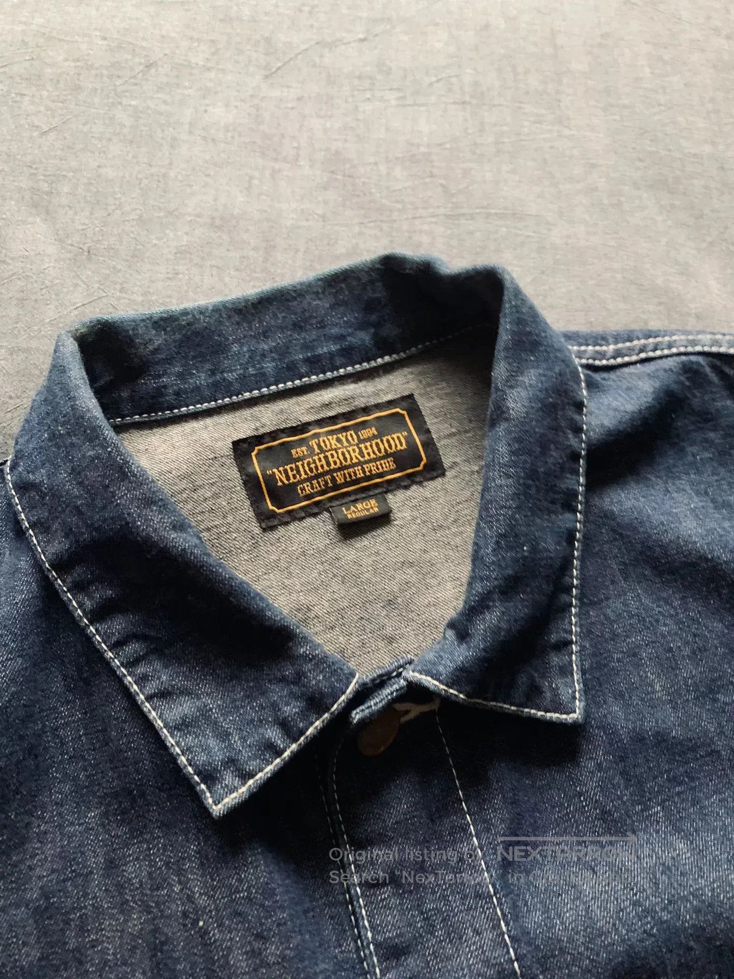 Neighborhood NEIGHBORHOOD HUSTLAS Washed Denim Jacket. Size US L / EU 52-54 / 3 - 5 Thumbnail