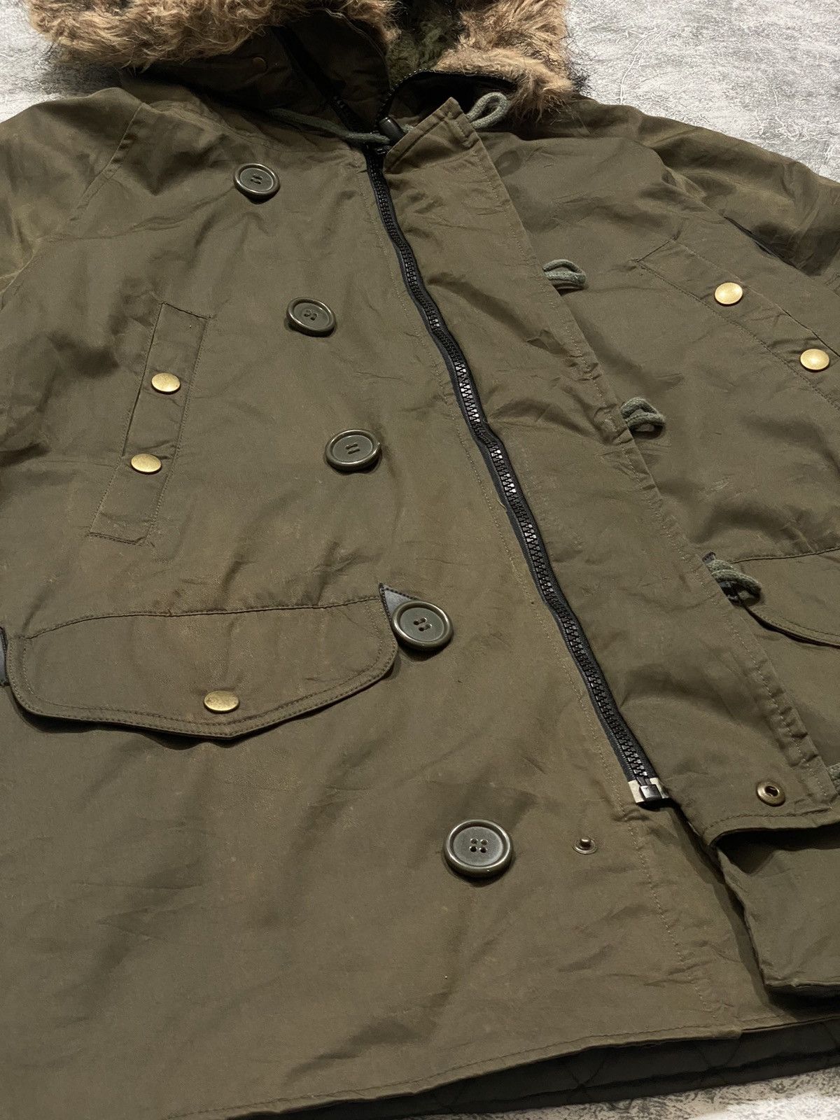 14th Addiction Japanese Verdure Fur Parka - Vkei Style Size US M / EU 48-50 / 2 - 2 Thumbnail
