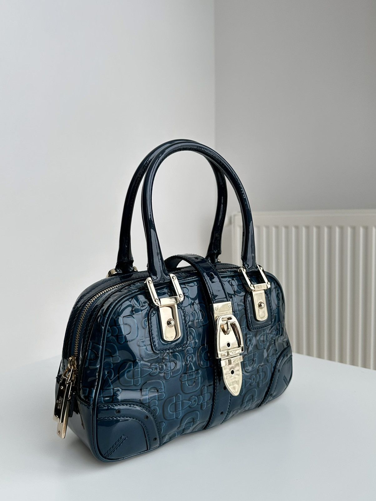 Gucci Gucci Horse Bit Lacquered Ocean Blue Hand Bag Size ONE SIZE - 4 Thumbnail